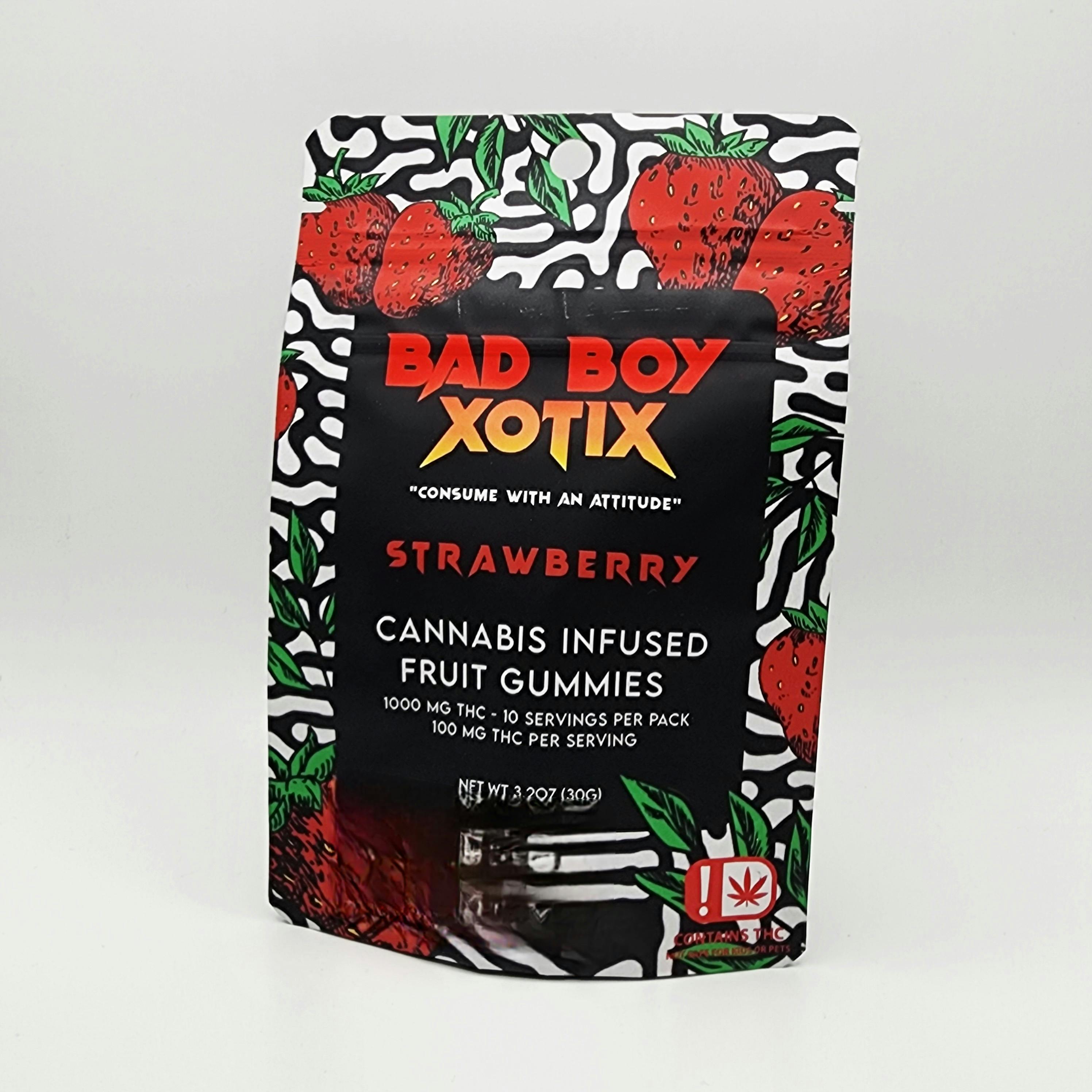 BAD BOY EXOTICS 1000MG GUMMIES - STRAWBERRY | Gummies | 10pk | 100mg/ea