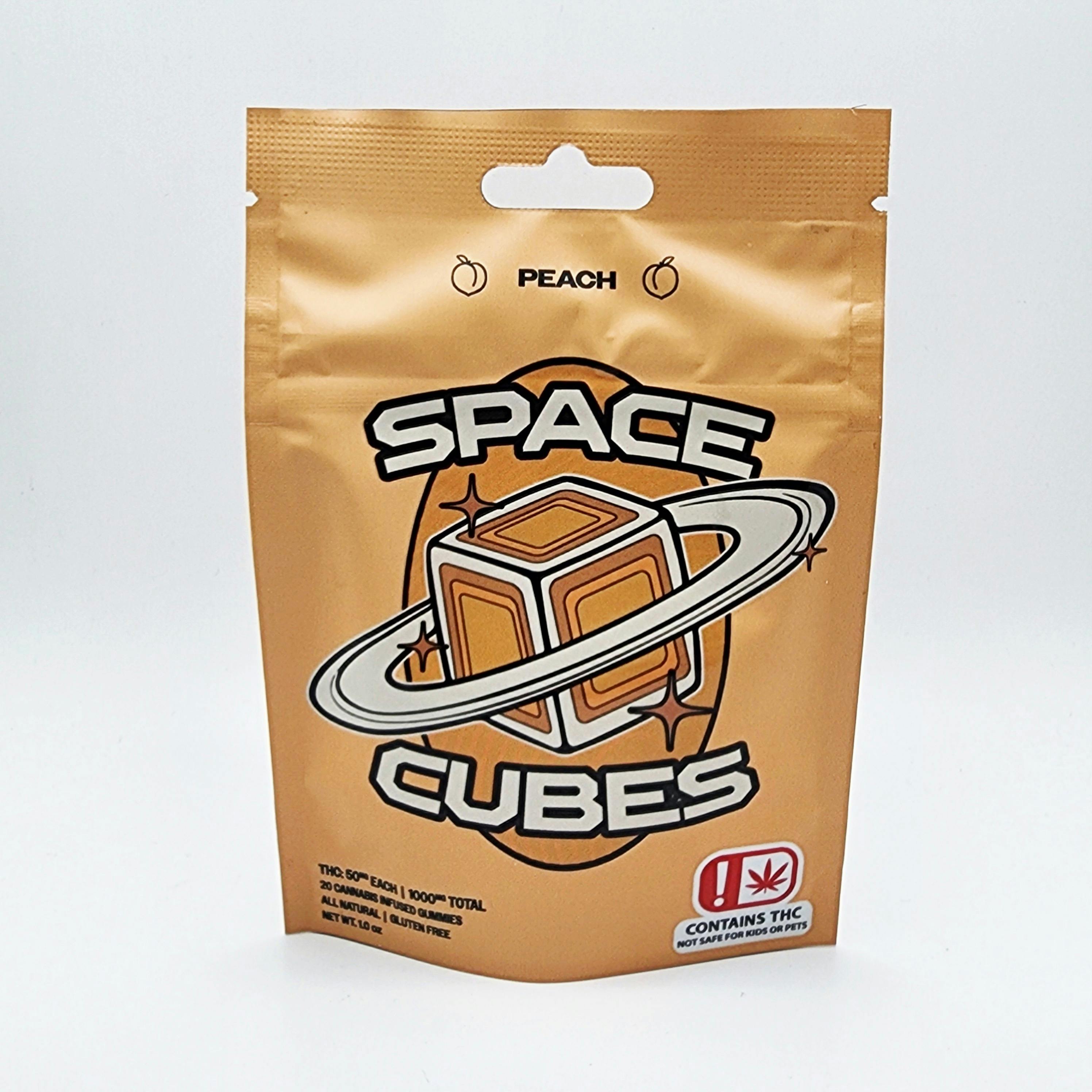 Space Cubes 1000mg - Peach