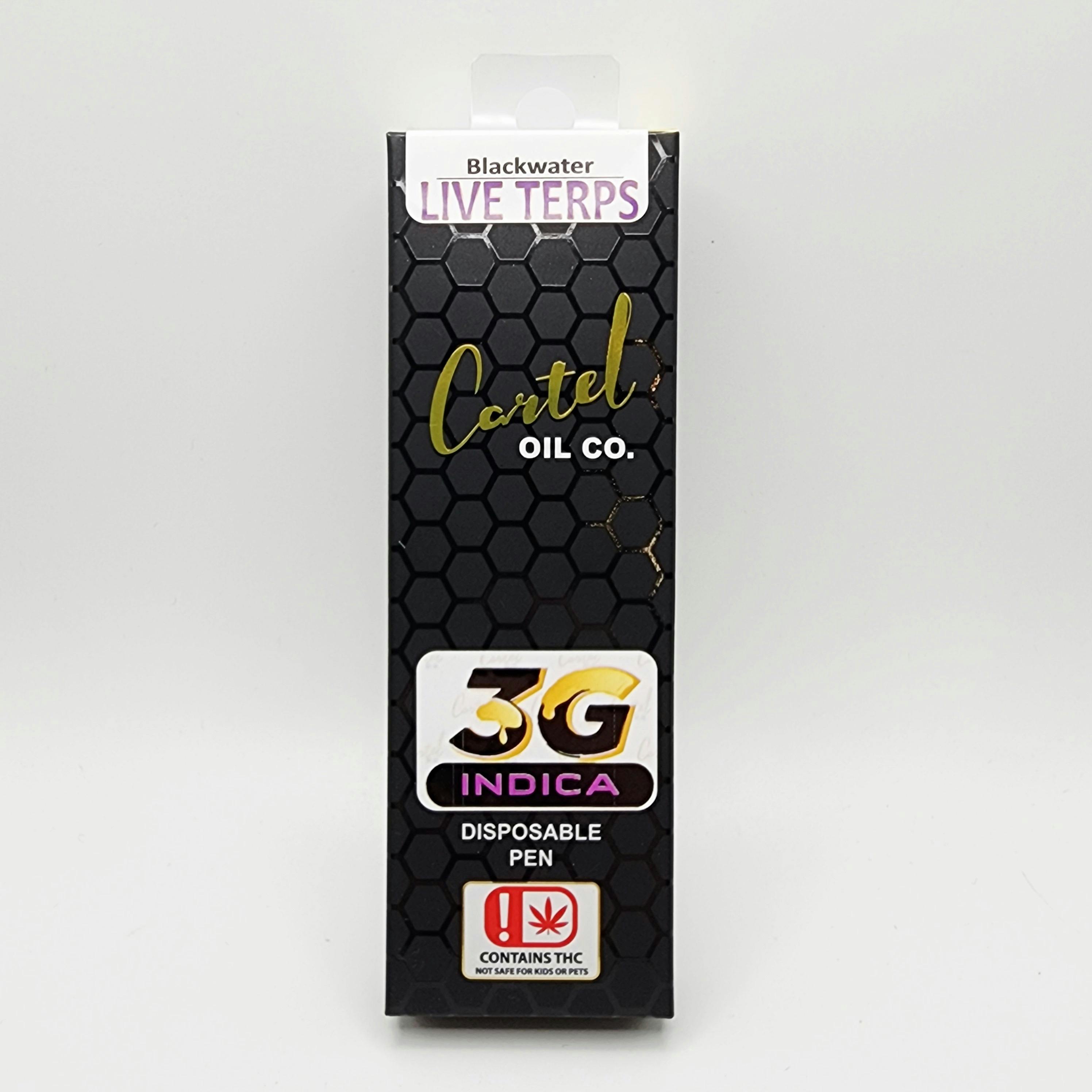 Cartel Oil Co | Black Water | Live Terp Disposable | 3g