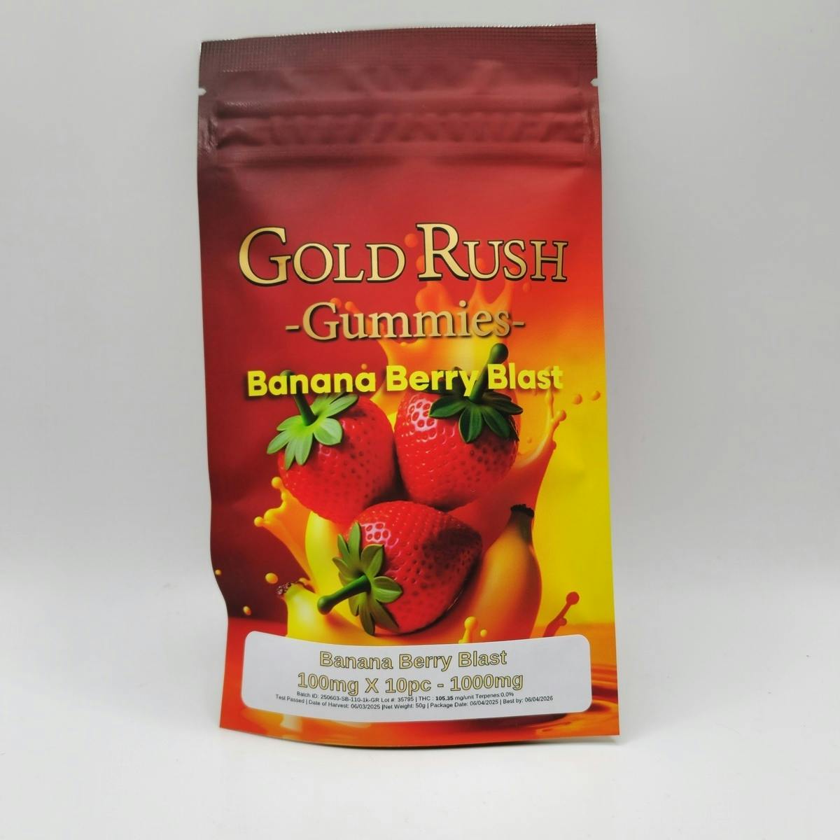 Gold Rush 1000mg - Banana Berry Blast