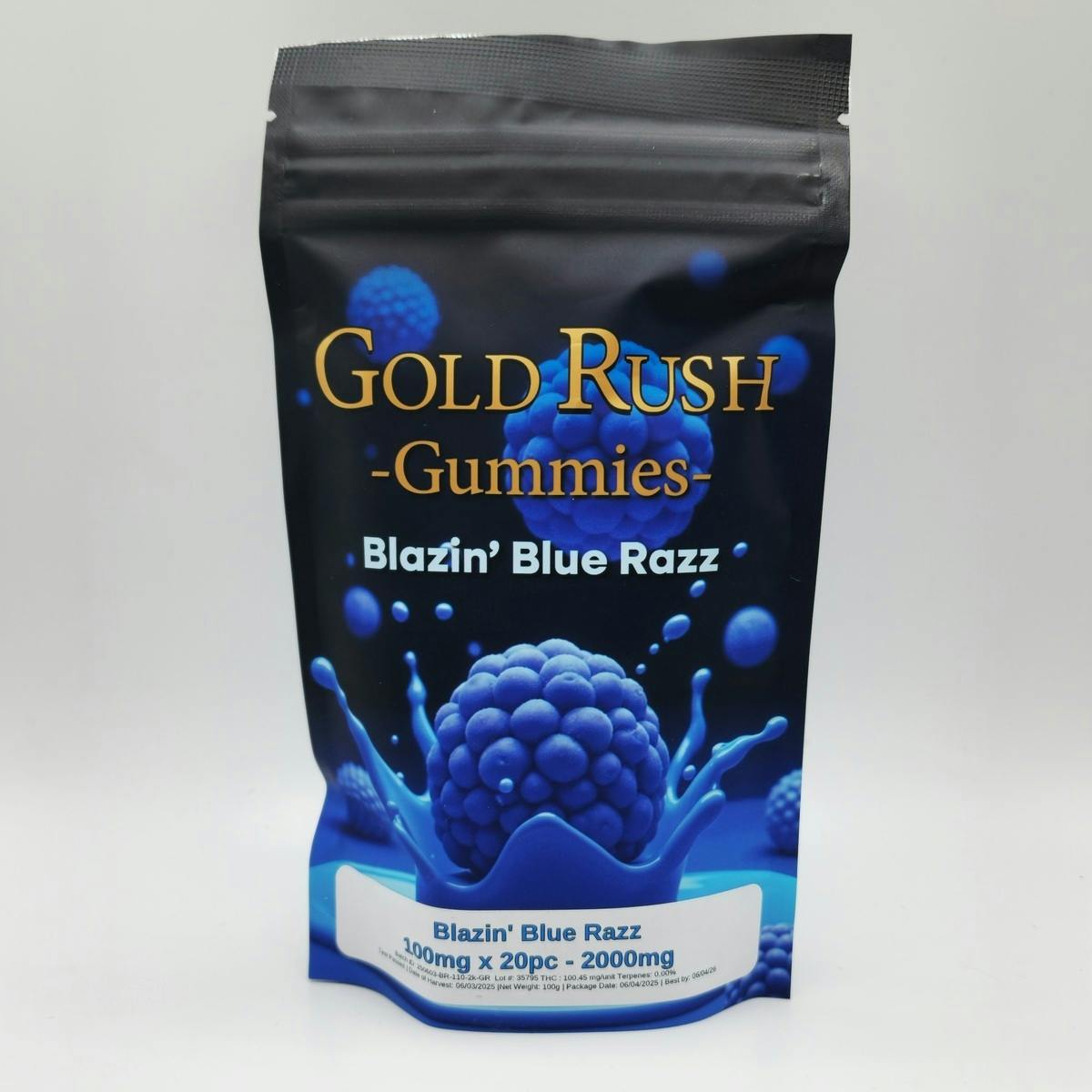 Gold Rush 2000mg - Blazin Blue Razz