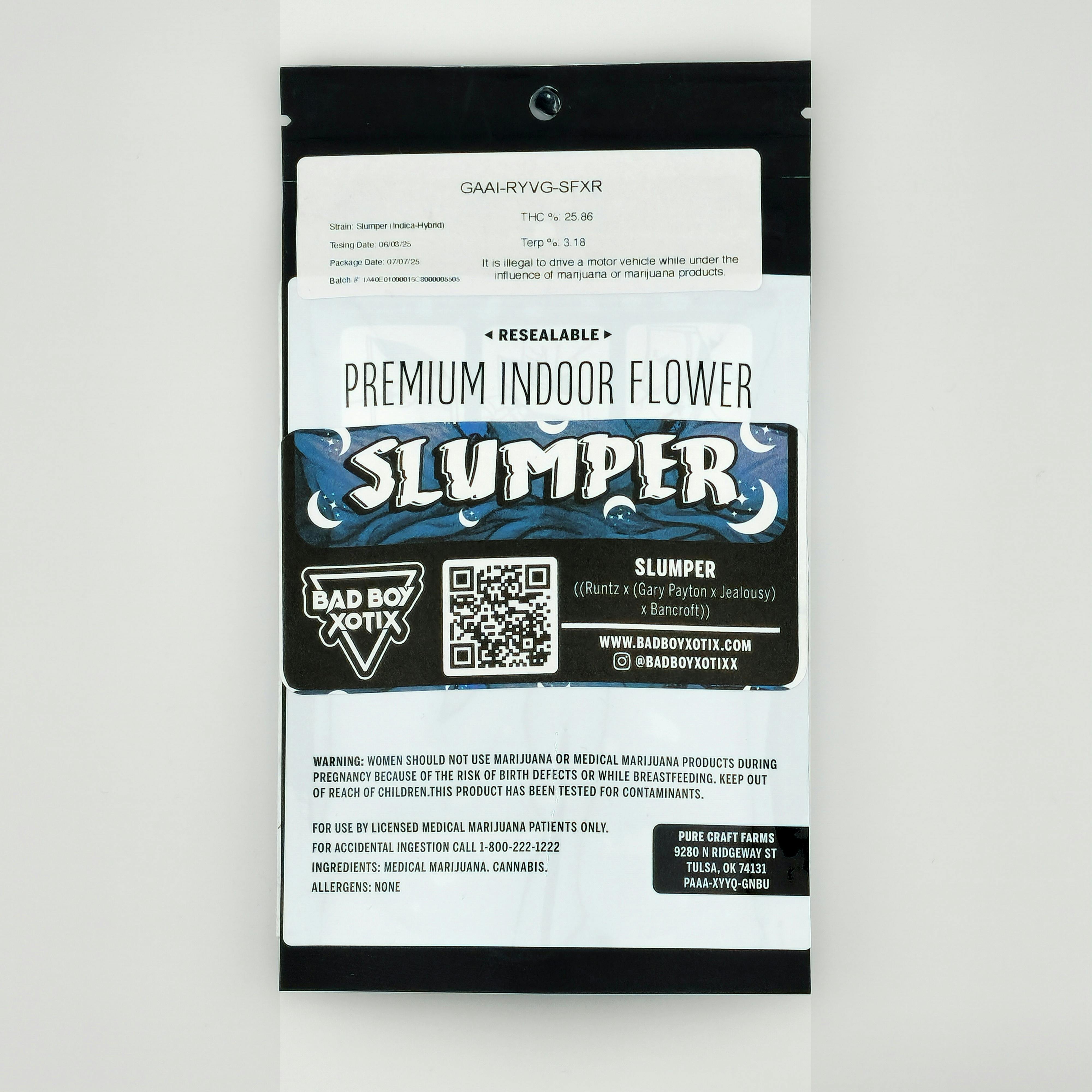 Bad Boy Xotix 3.5g Pre-Pack - Slumper