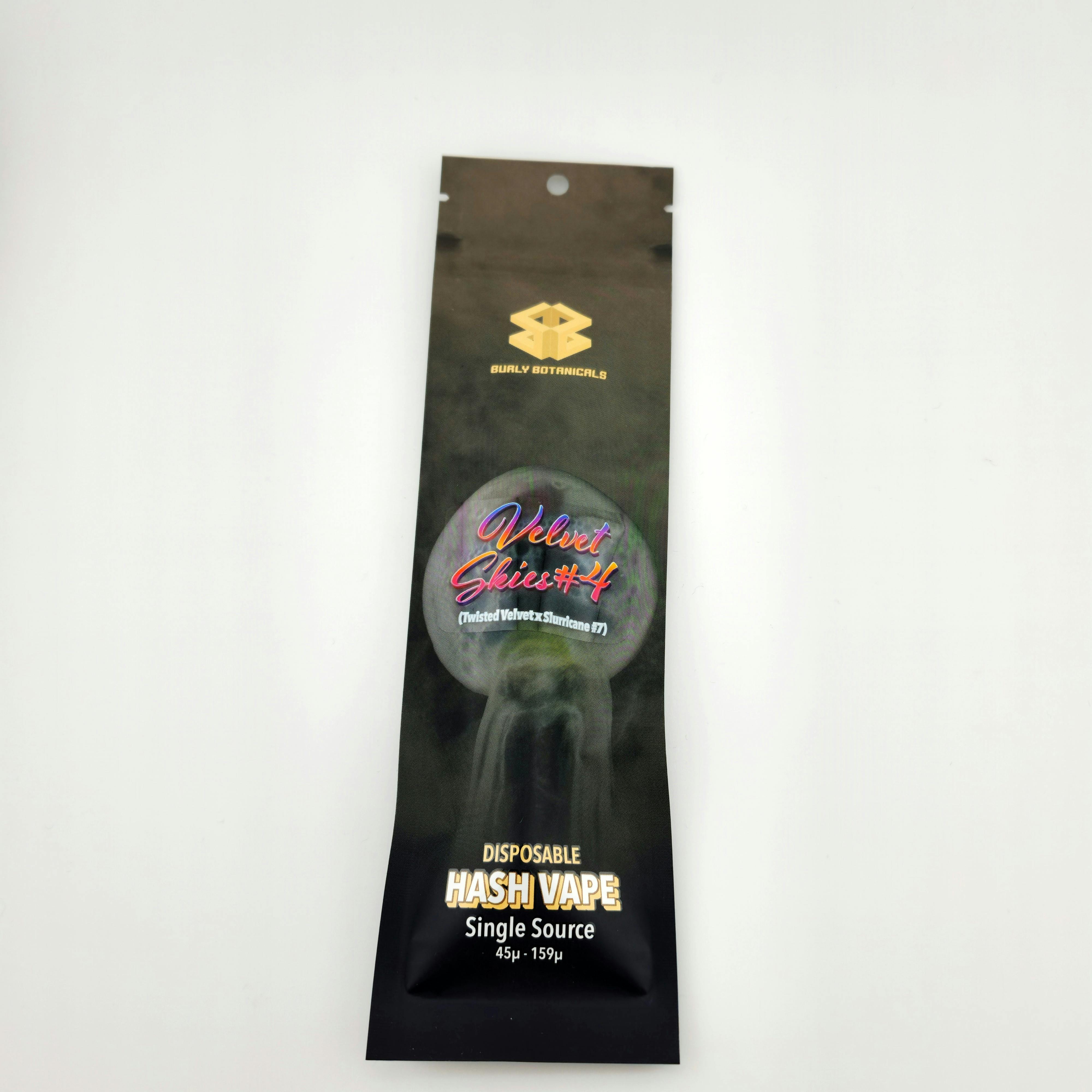 Burly Botanicals 0.5g Live Rosin Disp - Velvet Skies #4