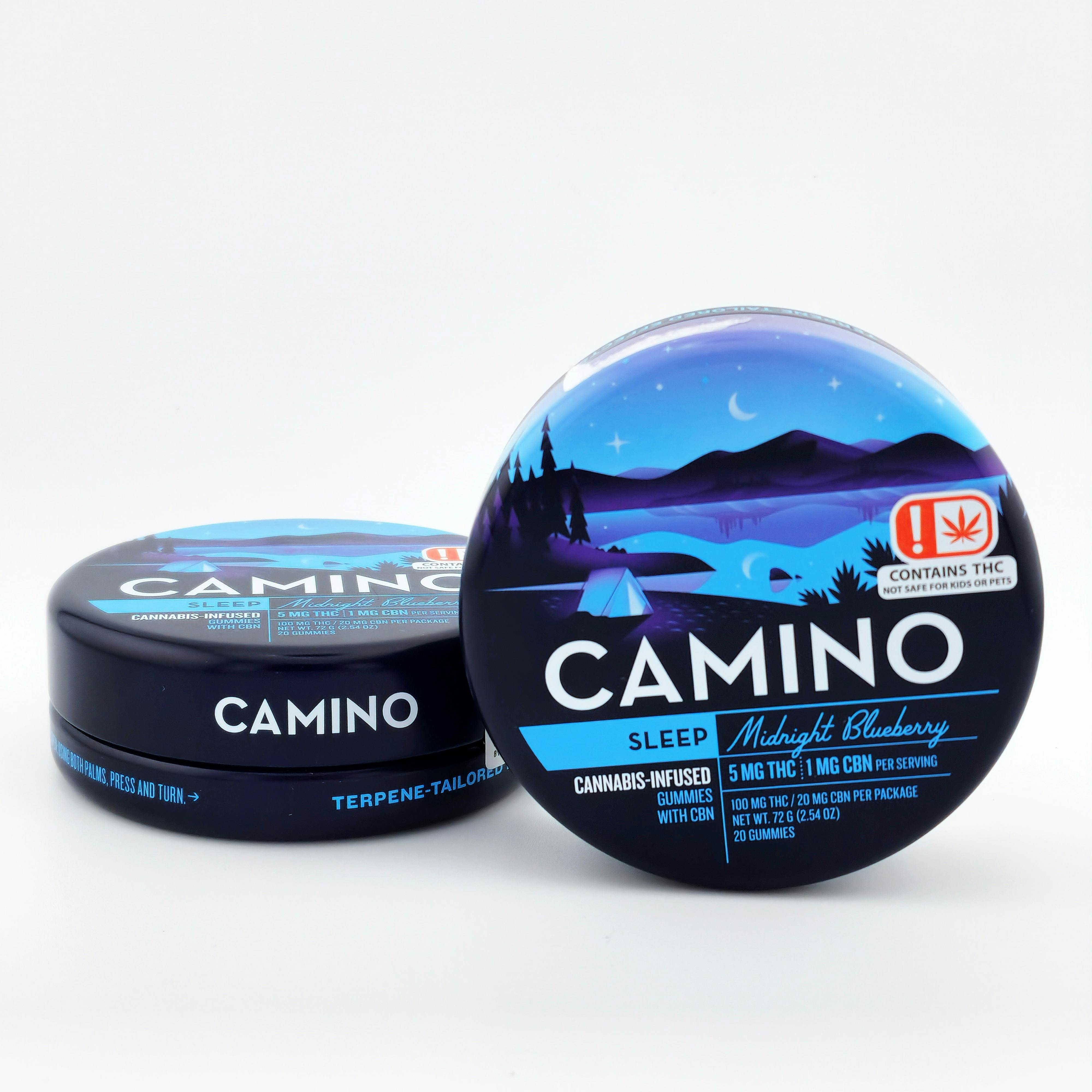 Camino | Midnight Blueberry Gummies | THC:CBN 5:1 | 100mg | 20ct | 5mg/ea