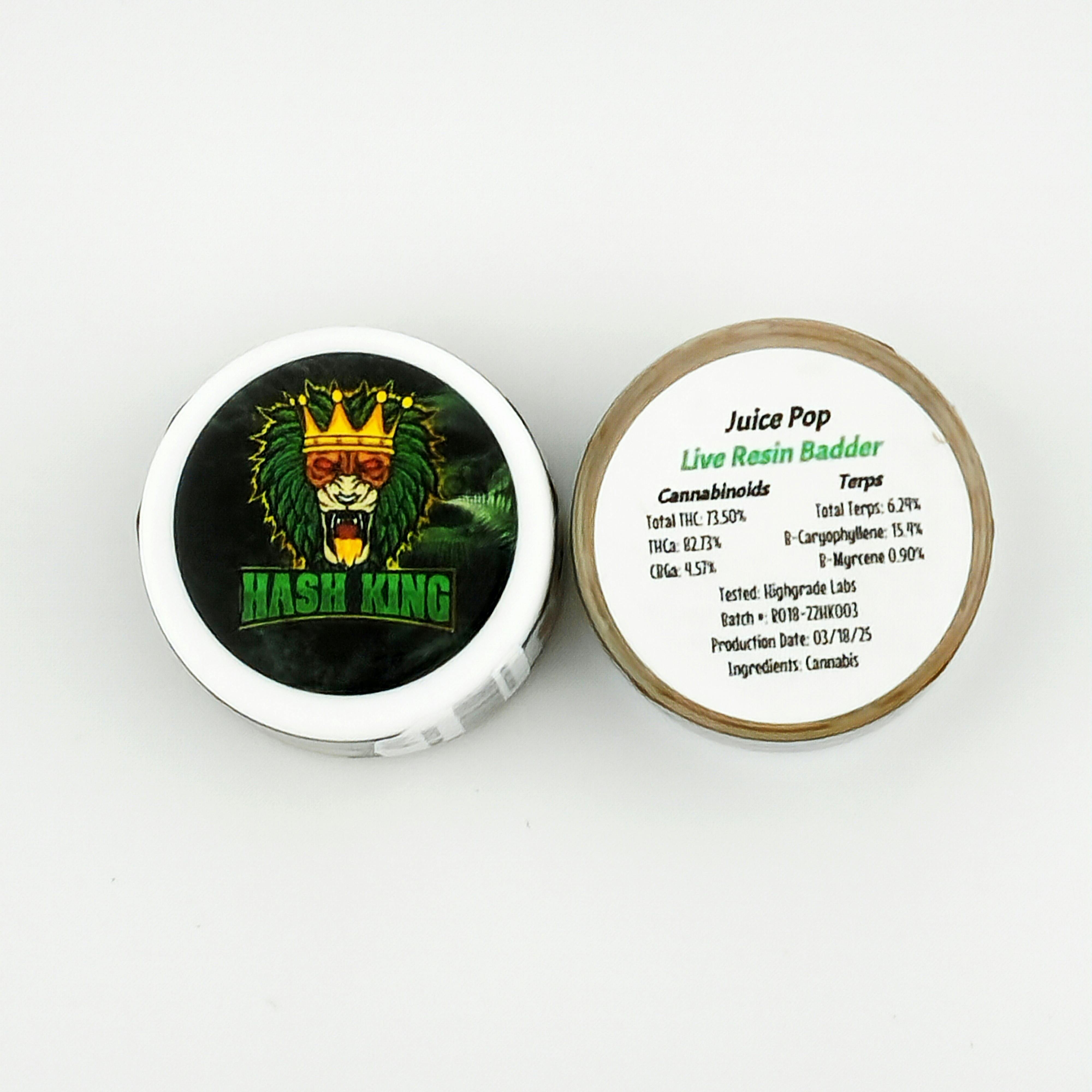 Hash King 2g Live Resin - Juice Pop