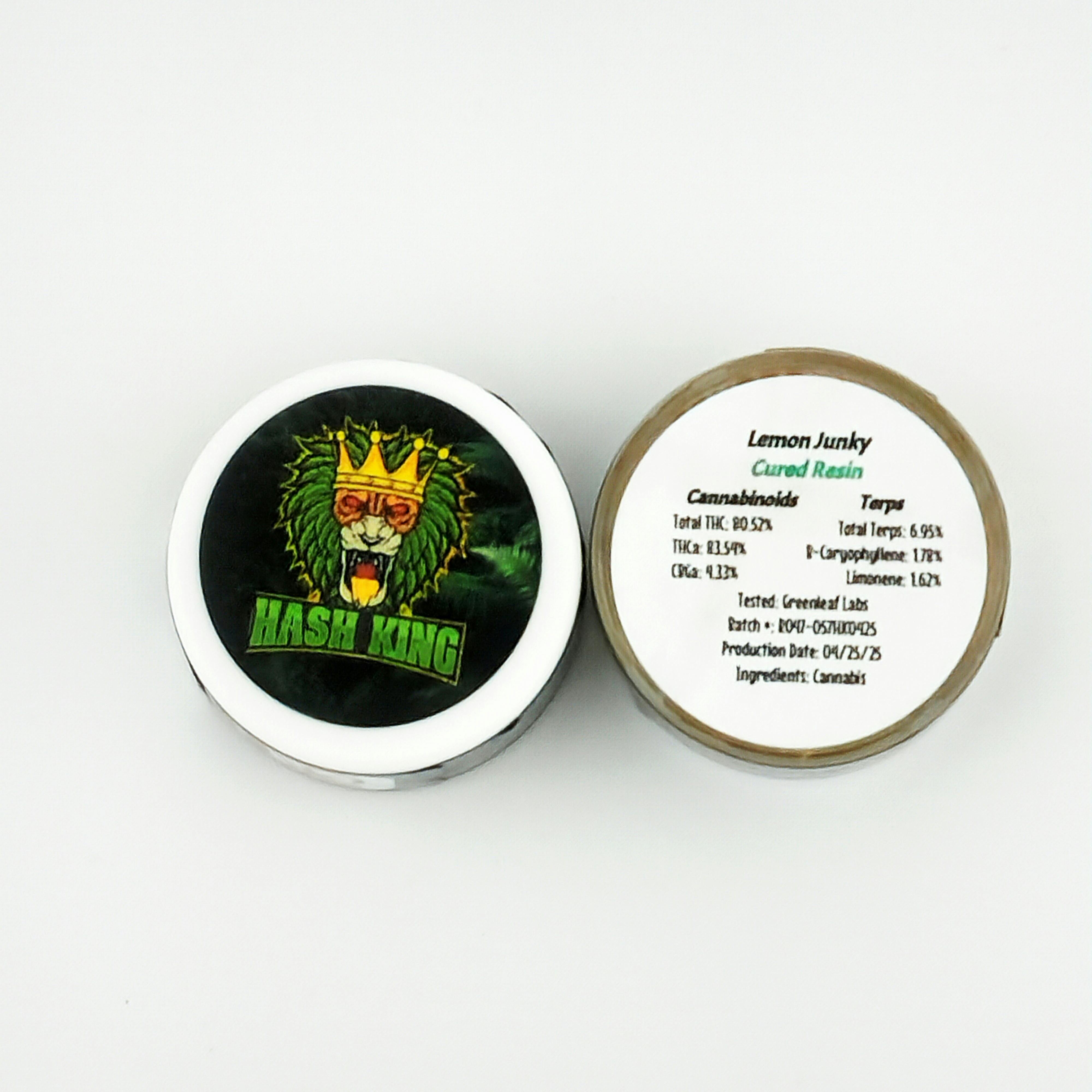 Hash King 2g Cured Resin - Lemon Junky