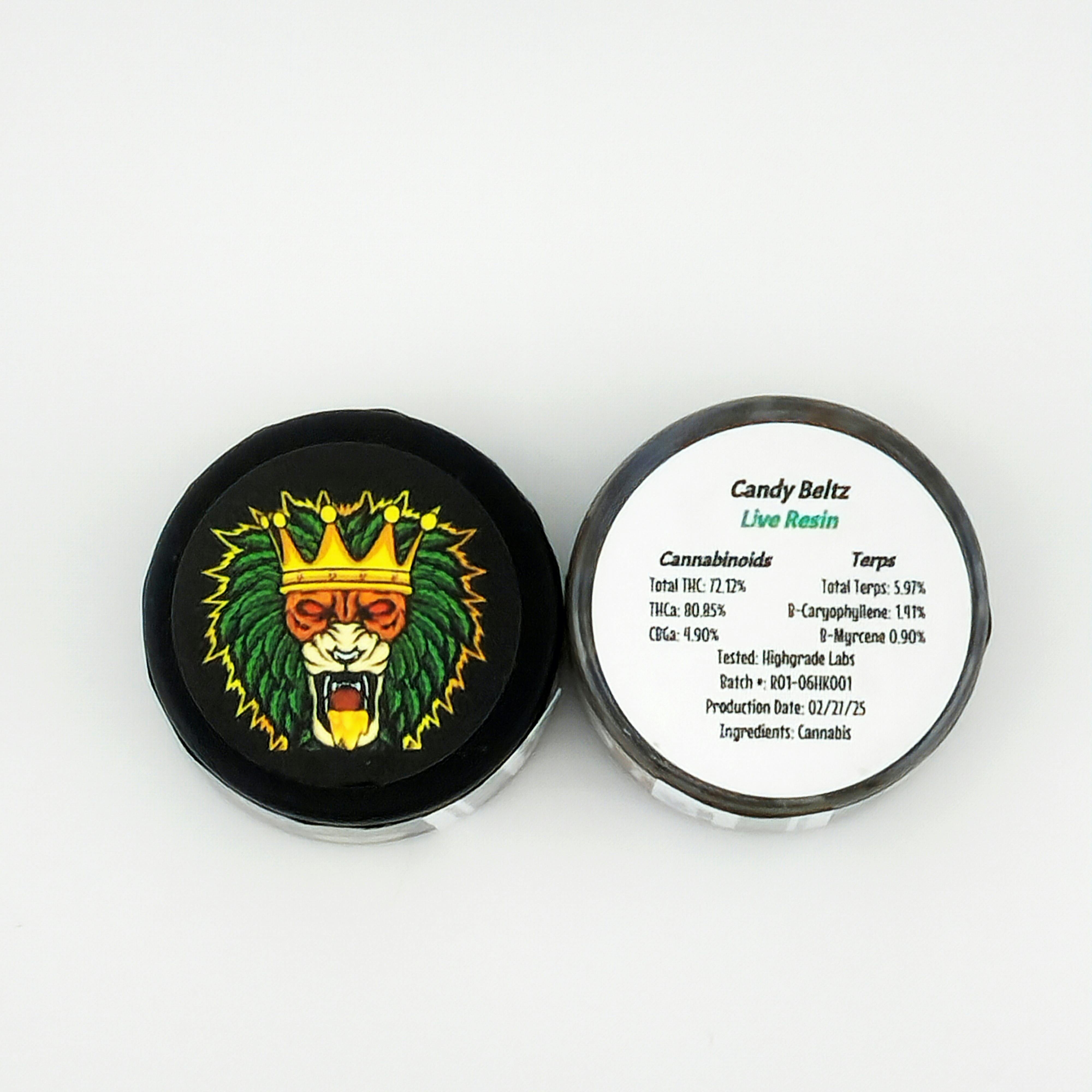 Hash King 2g Live Resin - Candy Beltz
