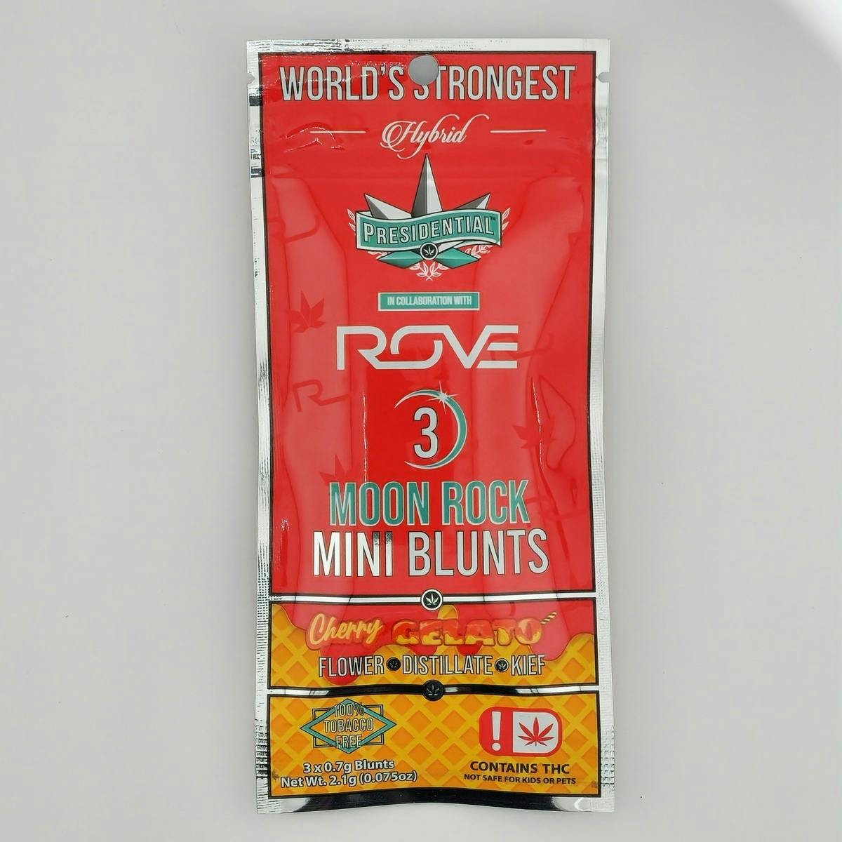 Rove | Cherry Gelato | Moon Rock Infused Blunts | 0.7g each | 3pk