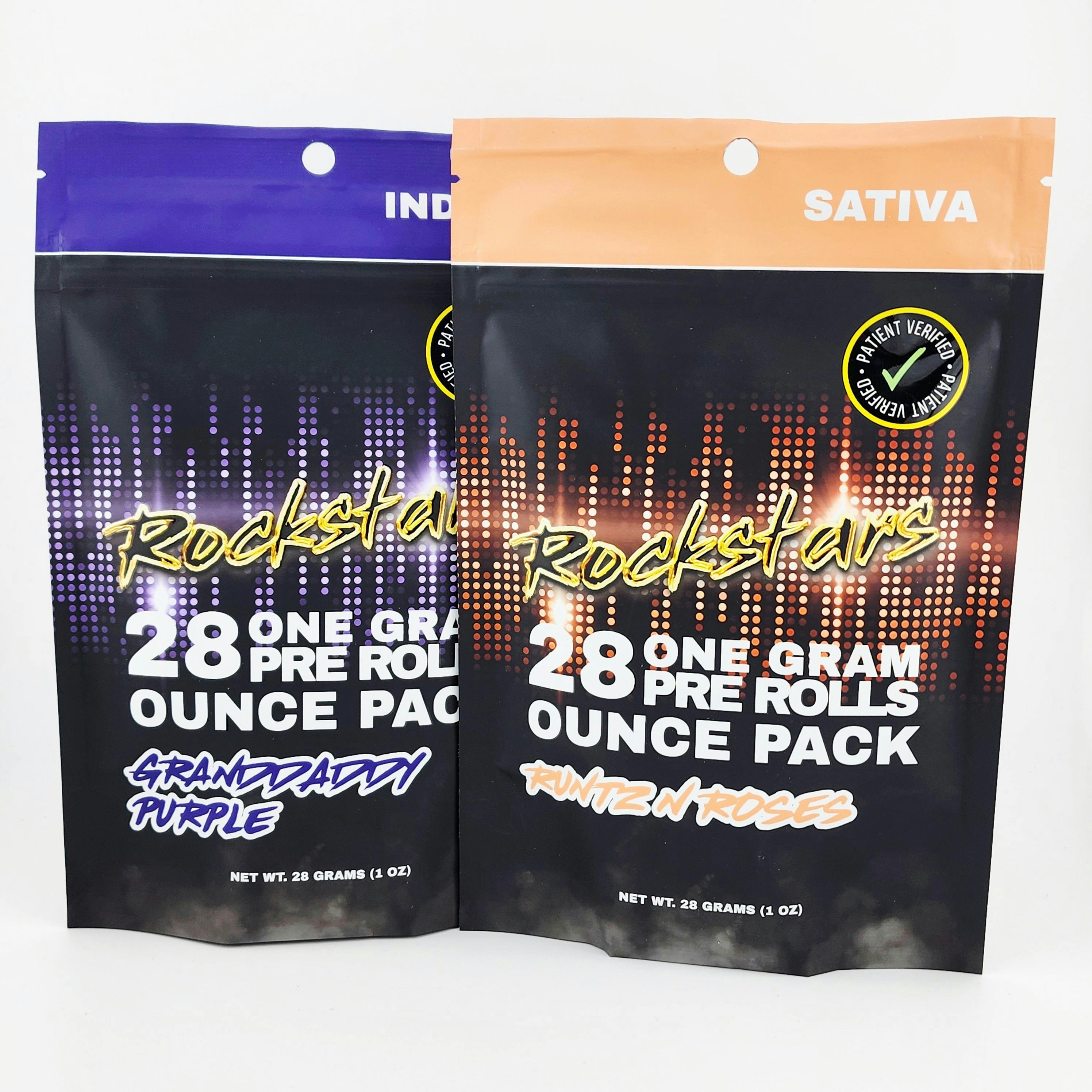 Rockstars 28g Preroll Pack - Rainbow Runtz