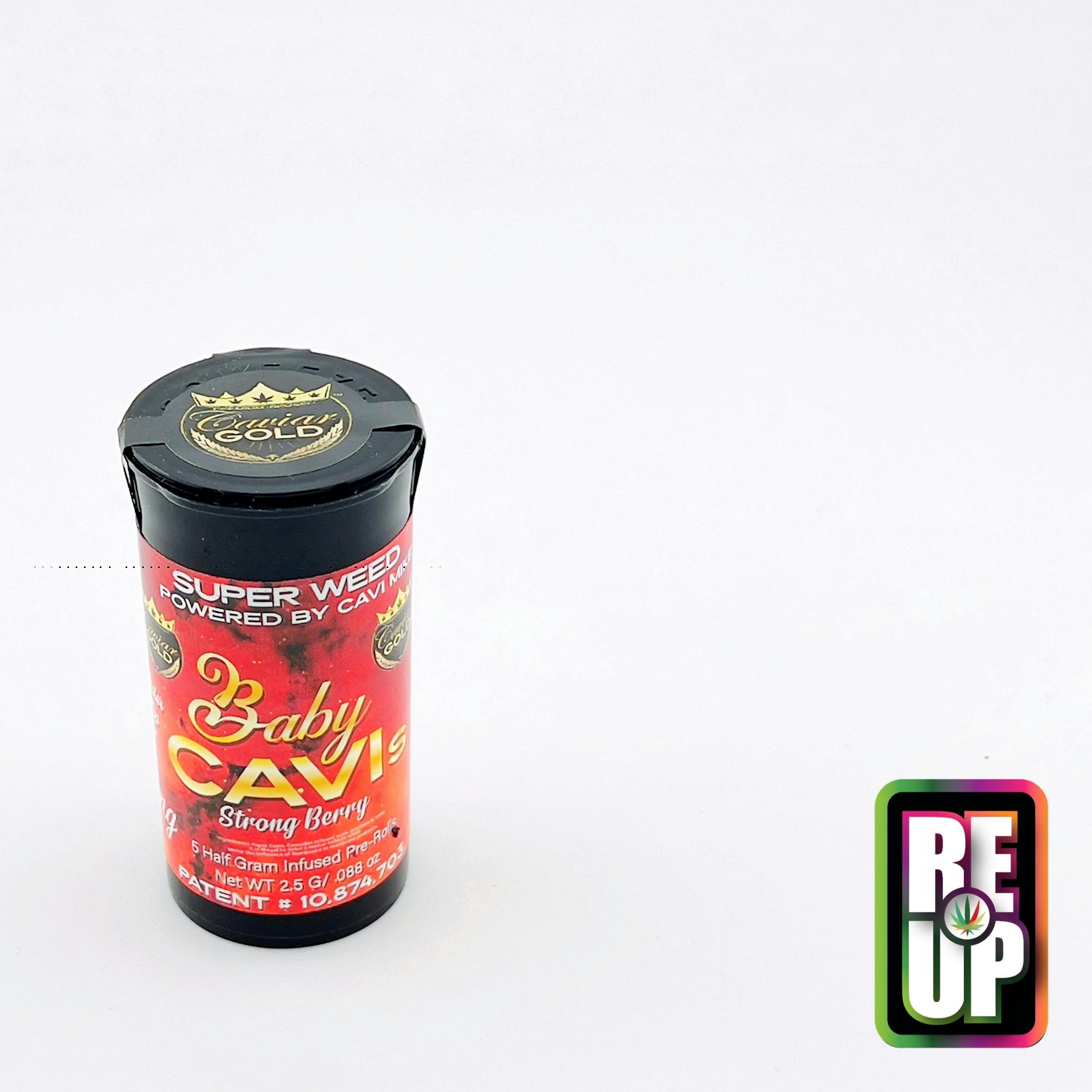 Baby Cavi | Infused Pre-Roll | Strong Berry | 0.5g each | 5pk