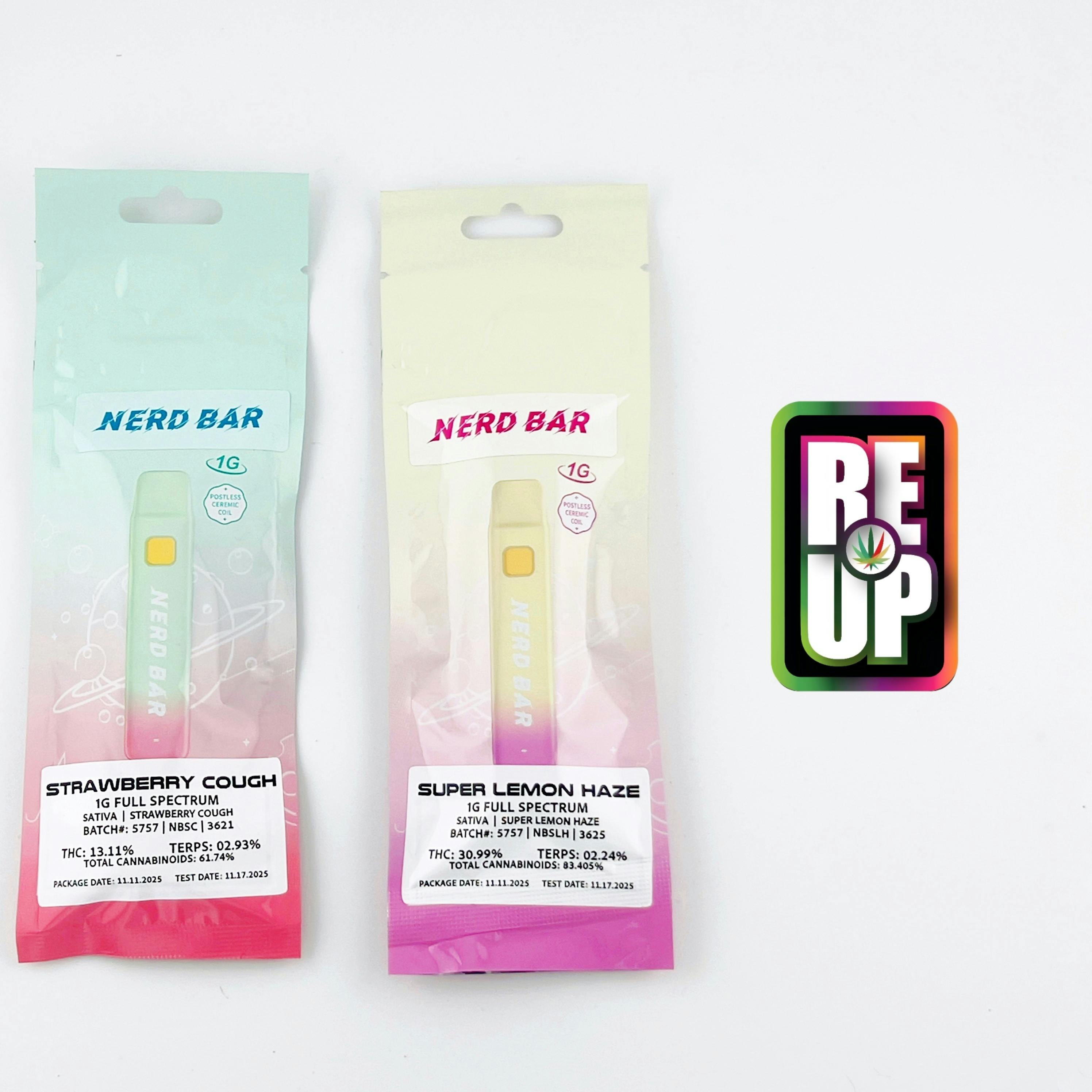 Nerd Bar 1g Disposable - Strawberry Cough