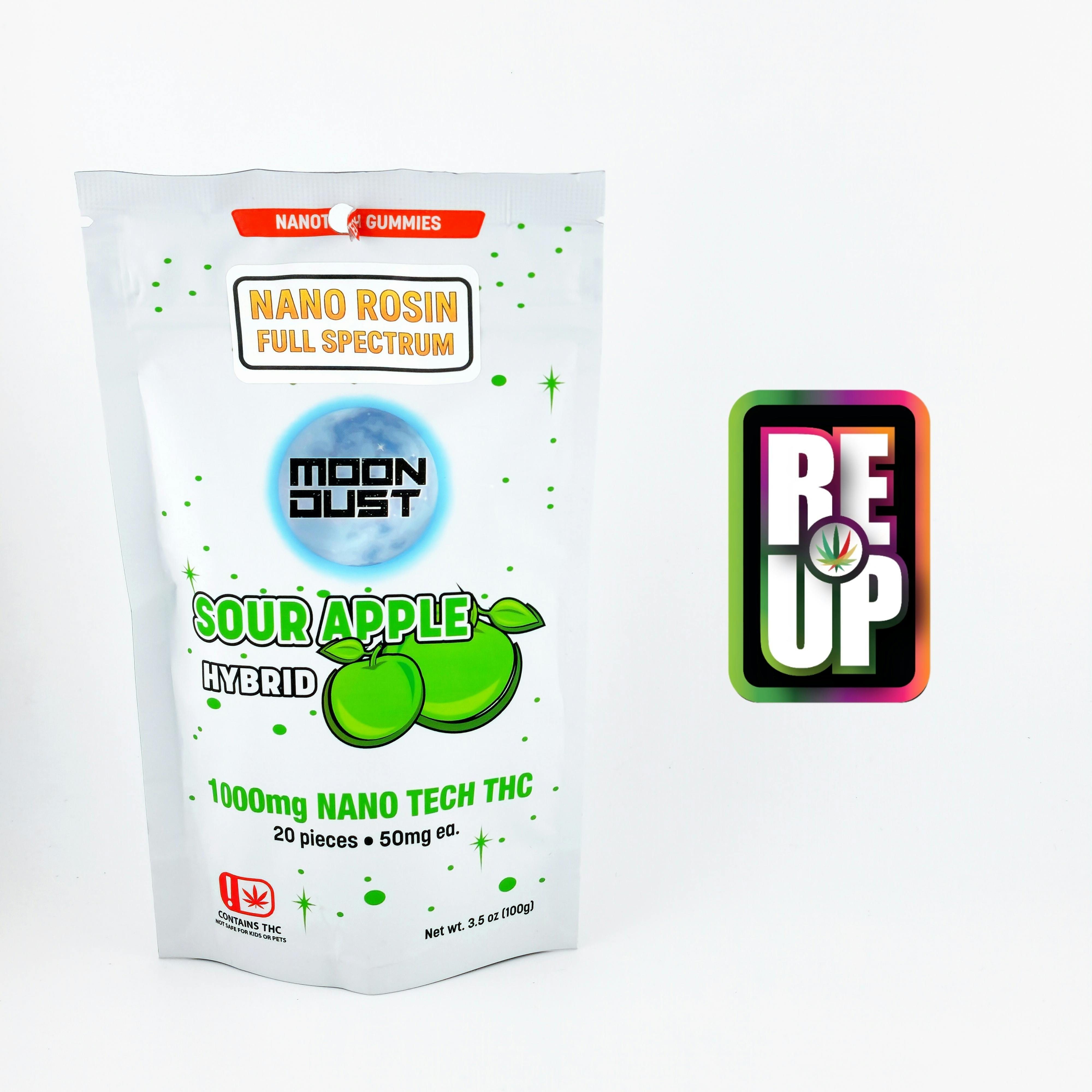 Moon Dust | Sour Apple Nano Gummies | 1000mg | 20ct | 50mg/ea