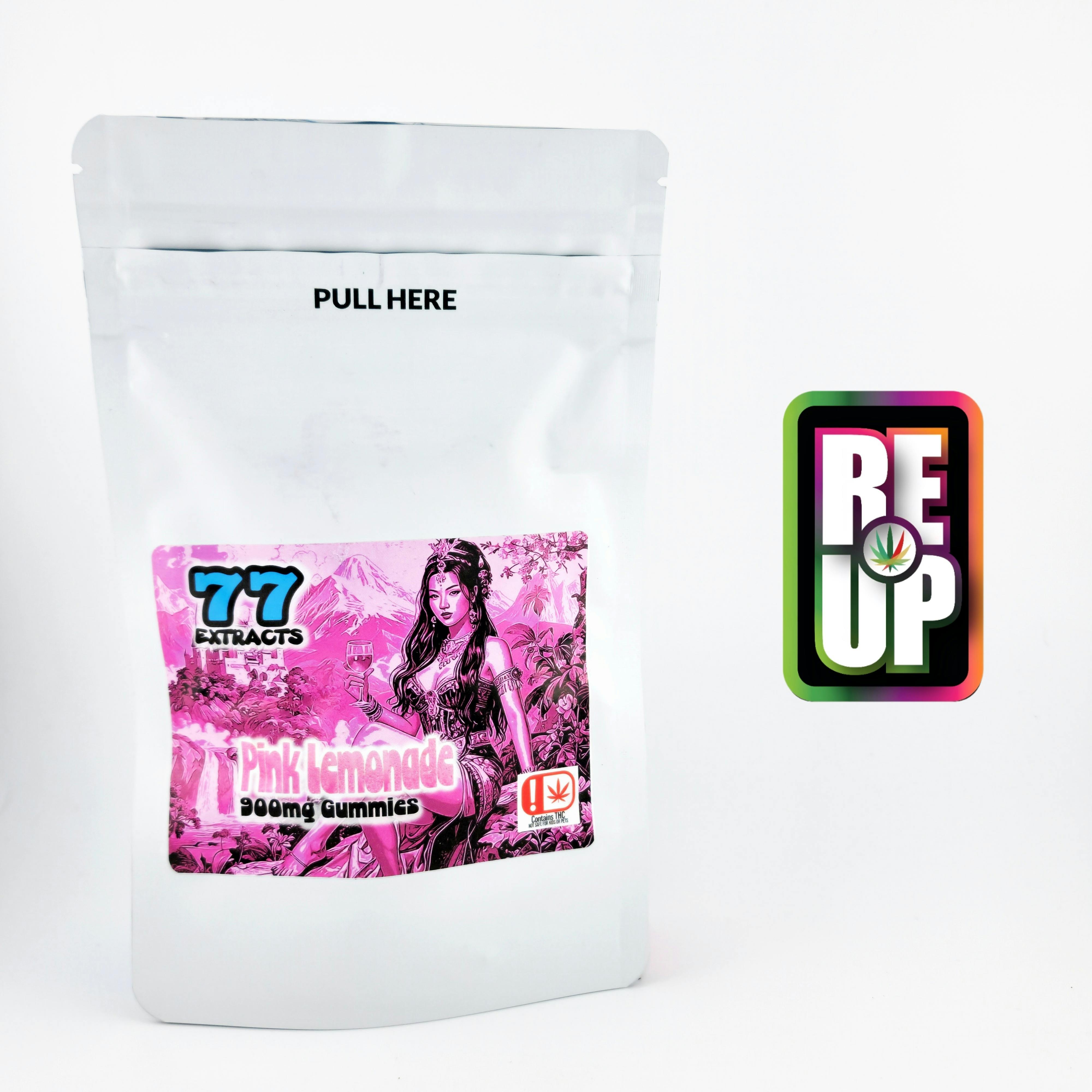 77 Extracts 900mg Gummies - Pink Lemonade