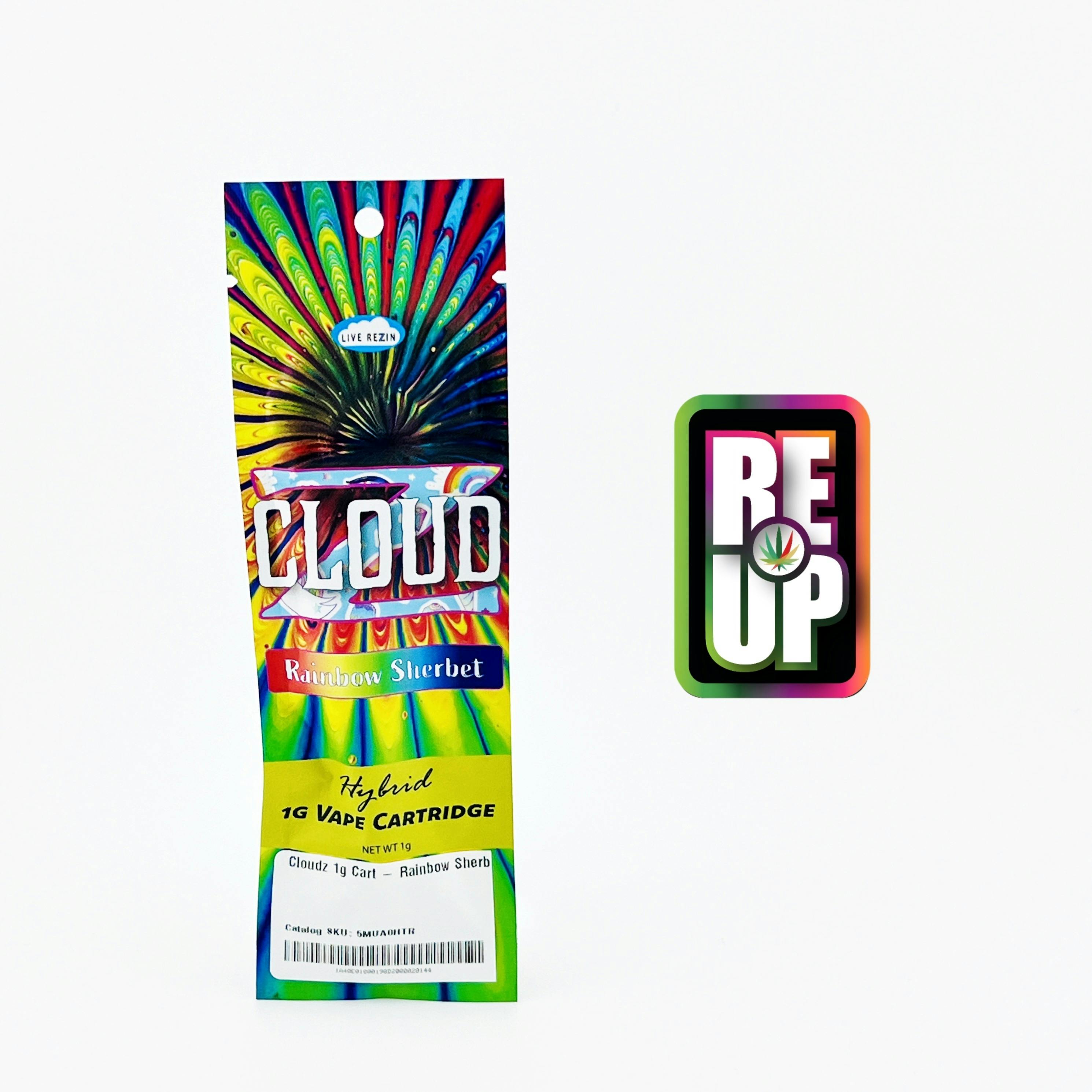 Cloudz 1g Cart - Rainbow Sherbet
