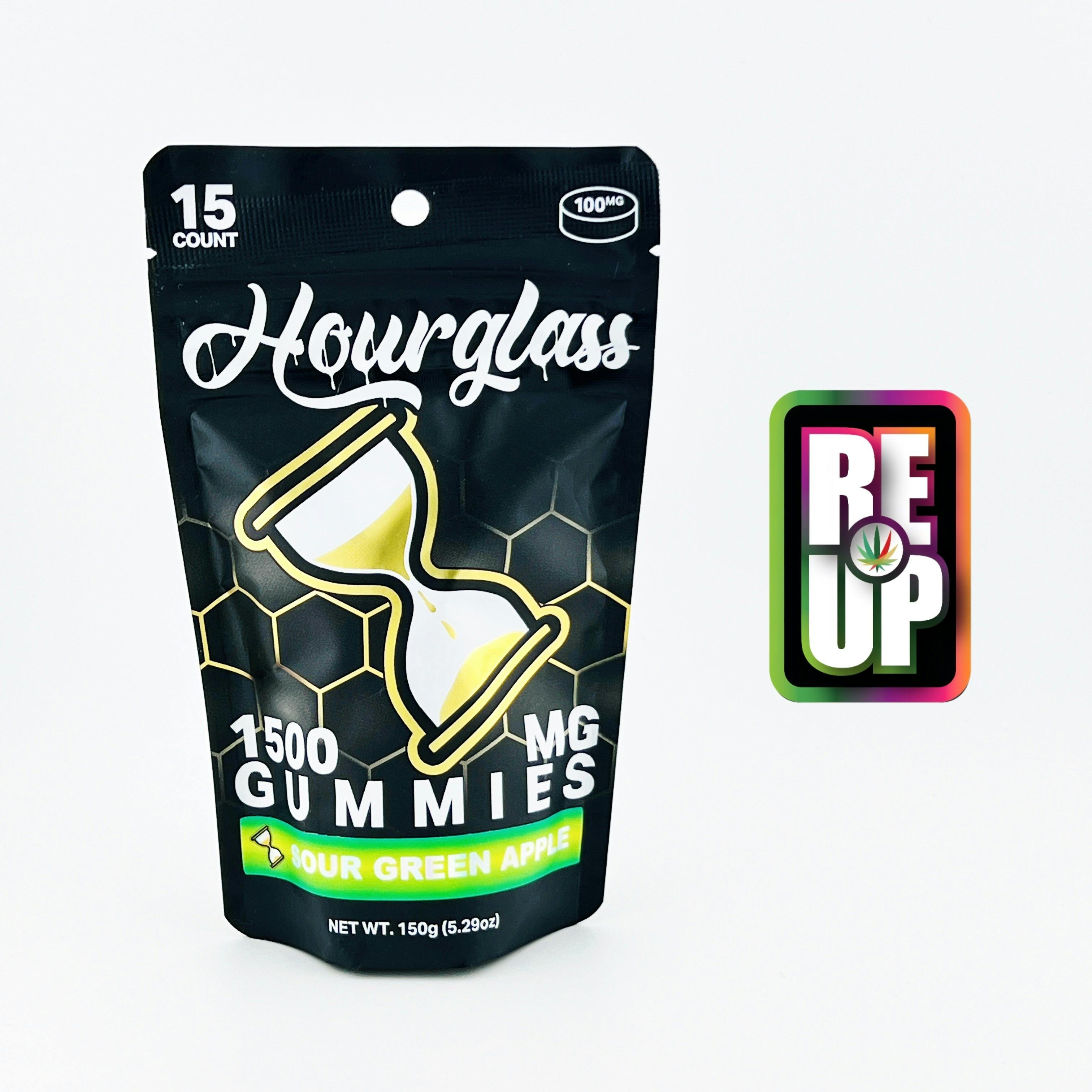 Hourglass 1500mg Gummies - Sour Apple