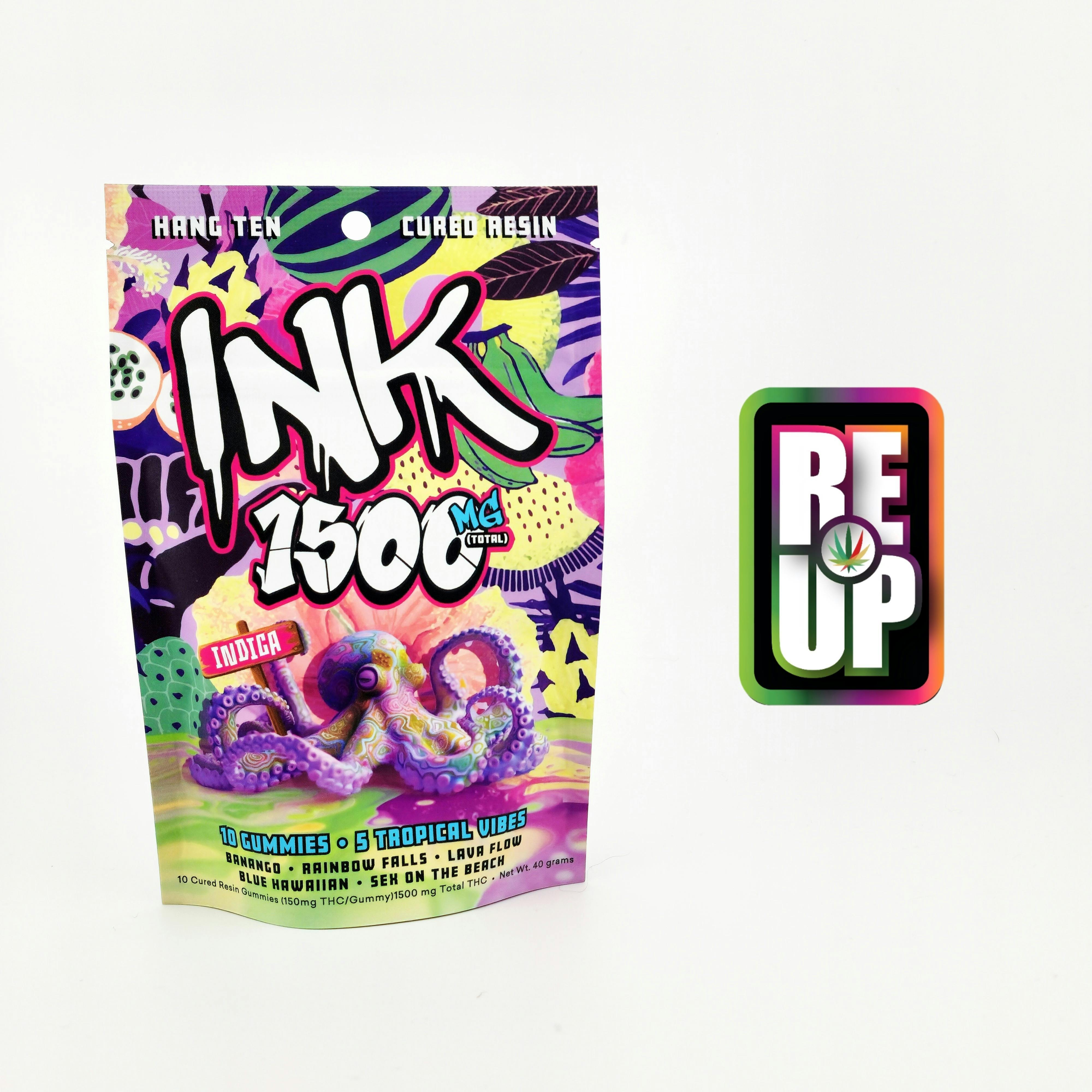 Ink | Indica Variety Pack Gummies | 1500mg | 10ct | 150mg/ea