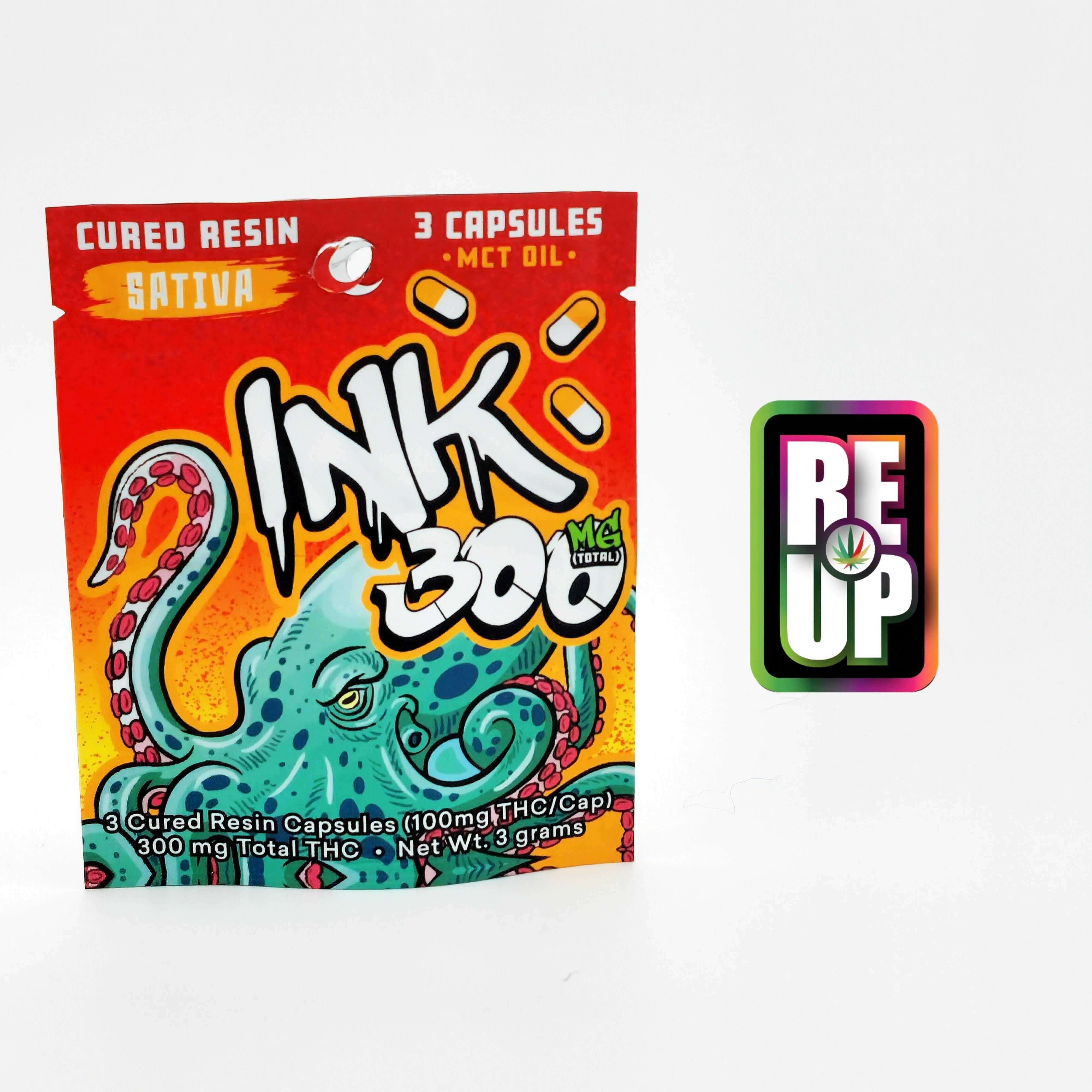 Ink | Sativa | Capsules | 300mg | 3ct | 100mg/ea