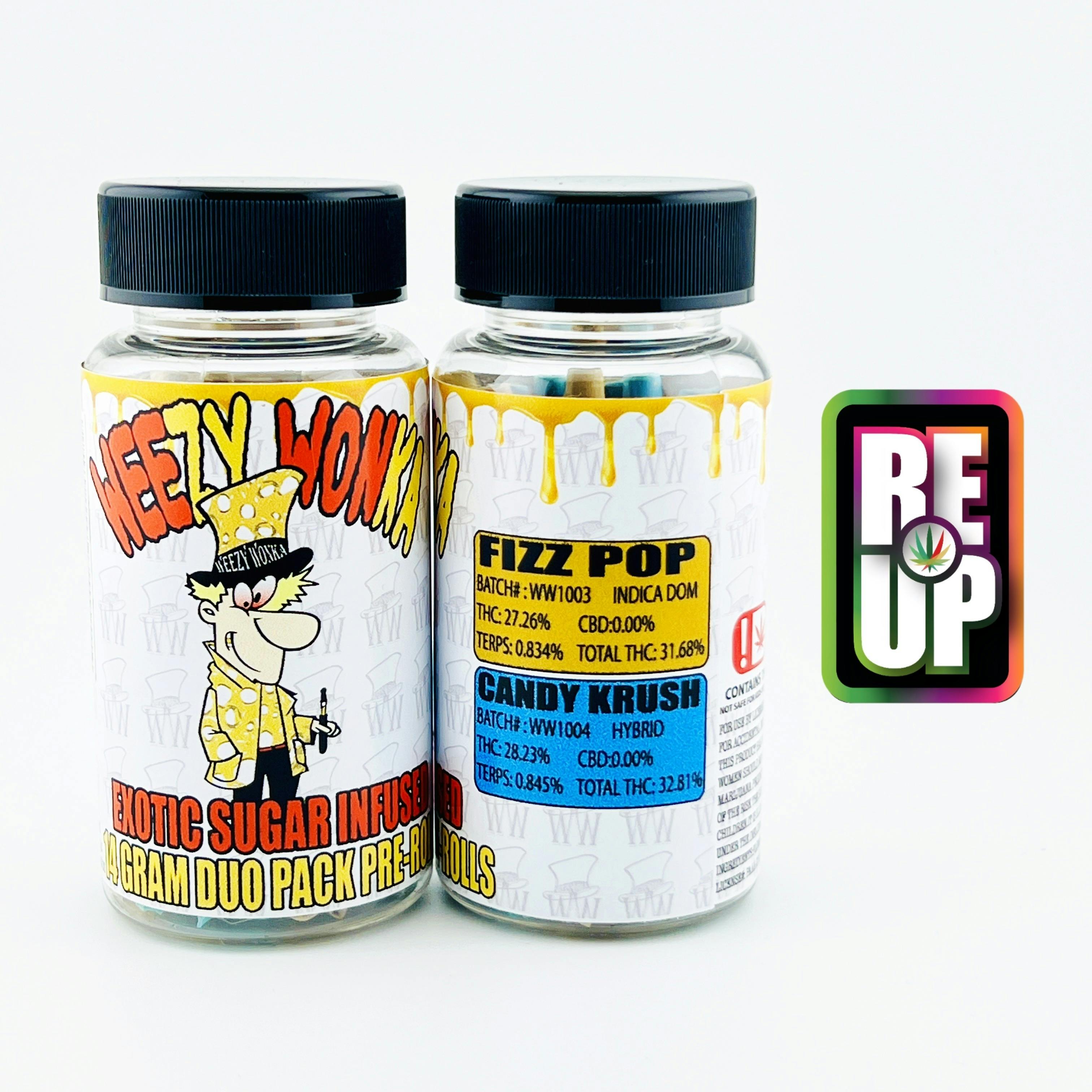 Weezy Wonka 14g Duo Pack Pre-Rolls - Bubble Gum & Fruity Pebbles