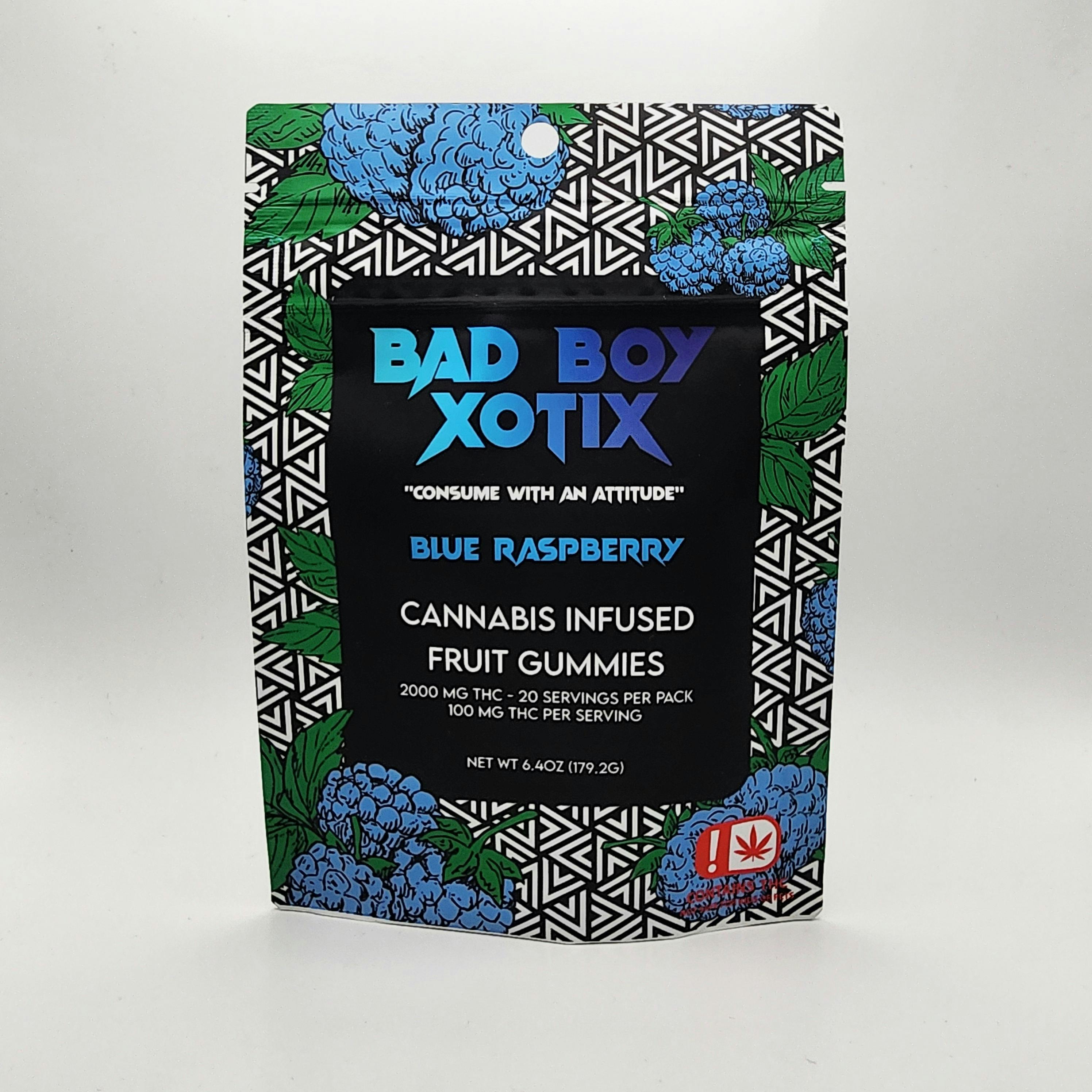 Bad Boy Xotix - Blue Raspberry - 2,000mg Gummies () | Gummies | 20pk | 100m