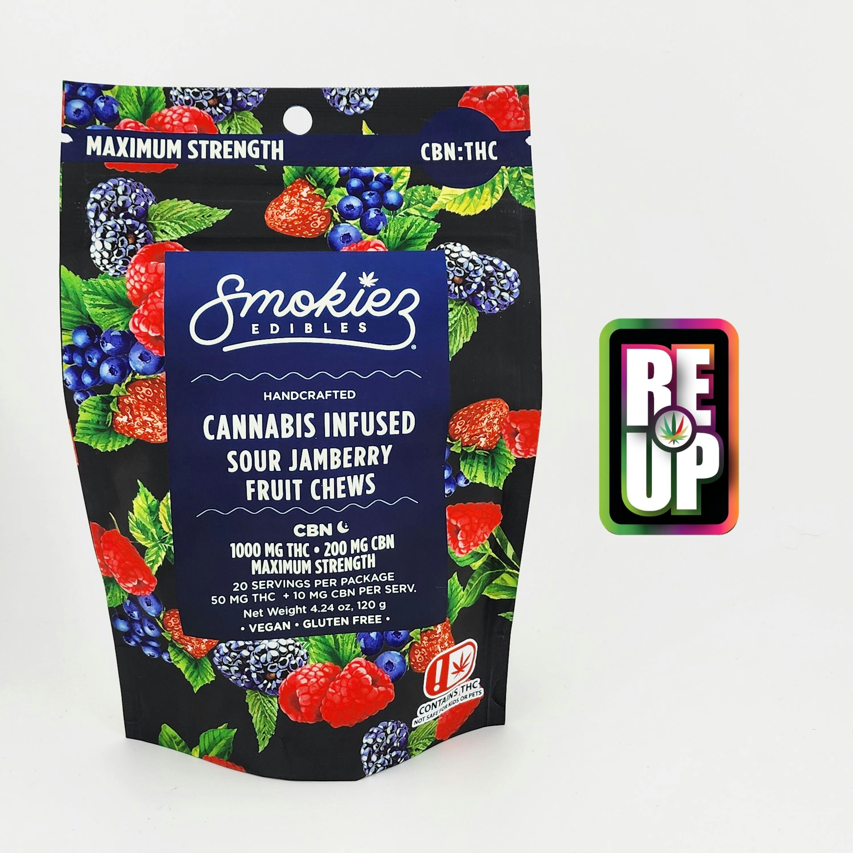 Sweet Jamberry Fruit Chews 5:1 THC:CBD | 1000mg | 20ct | 50mg/ea