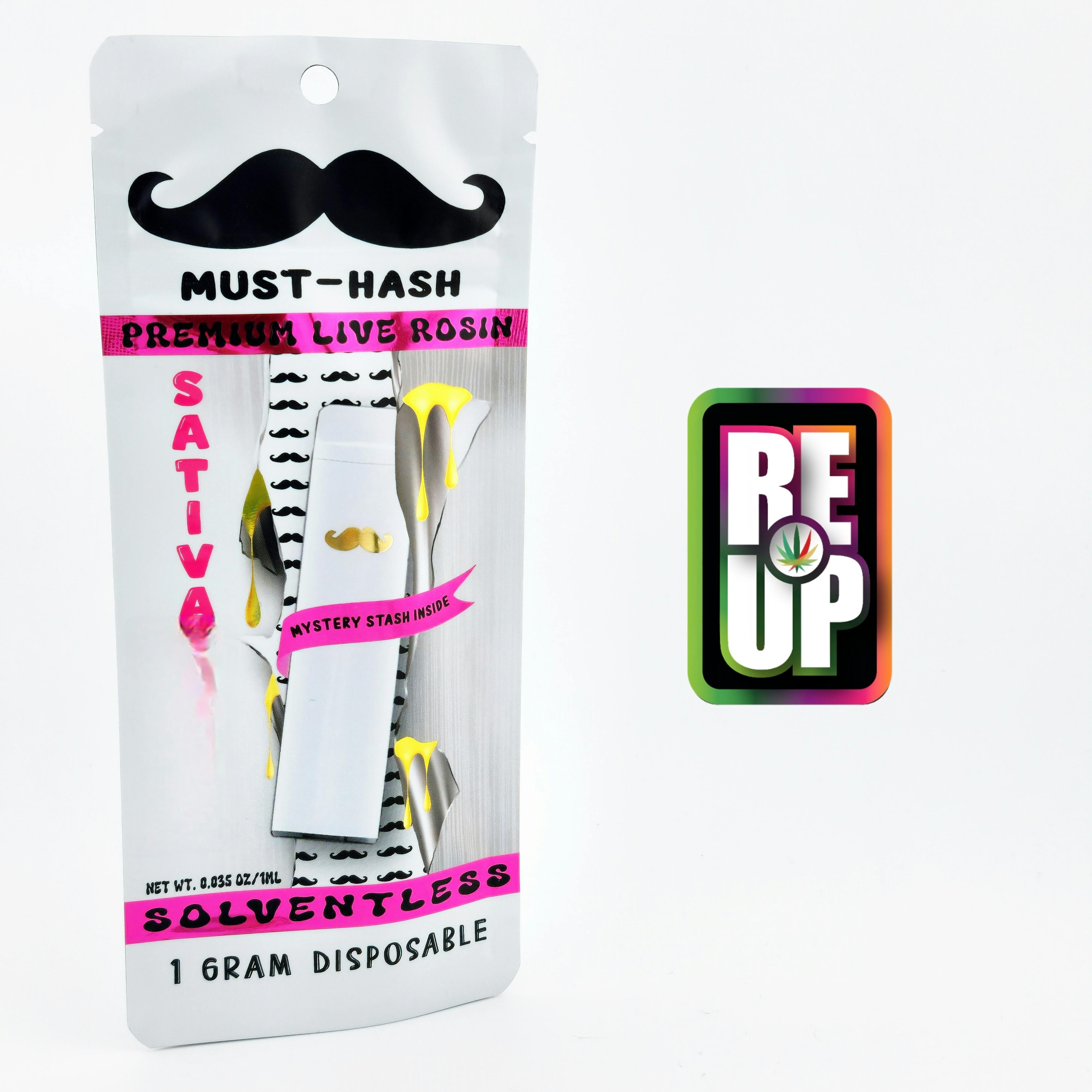 Must Hash 1g Live Rosin Disposable - PINK DRINK