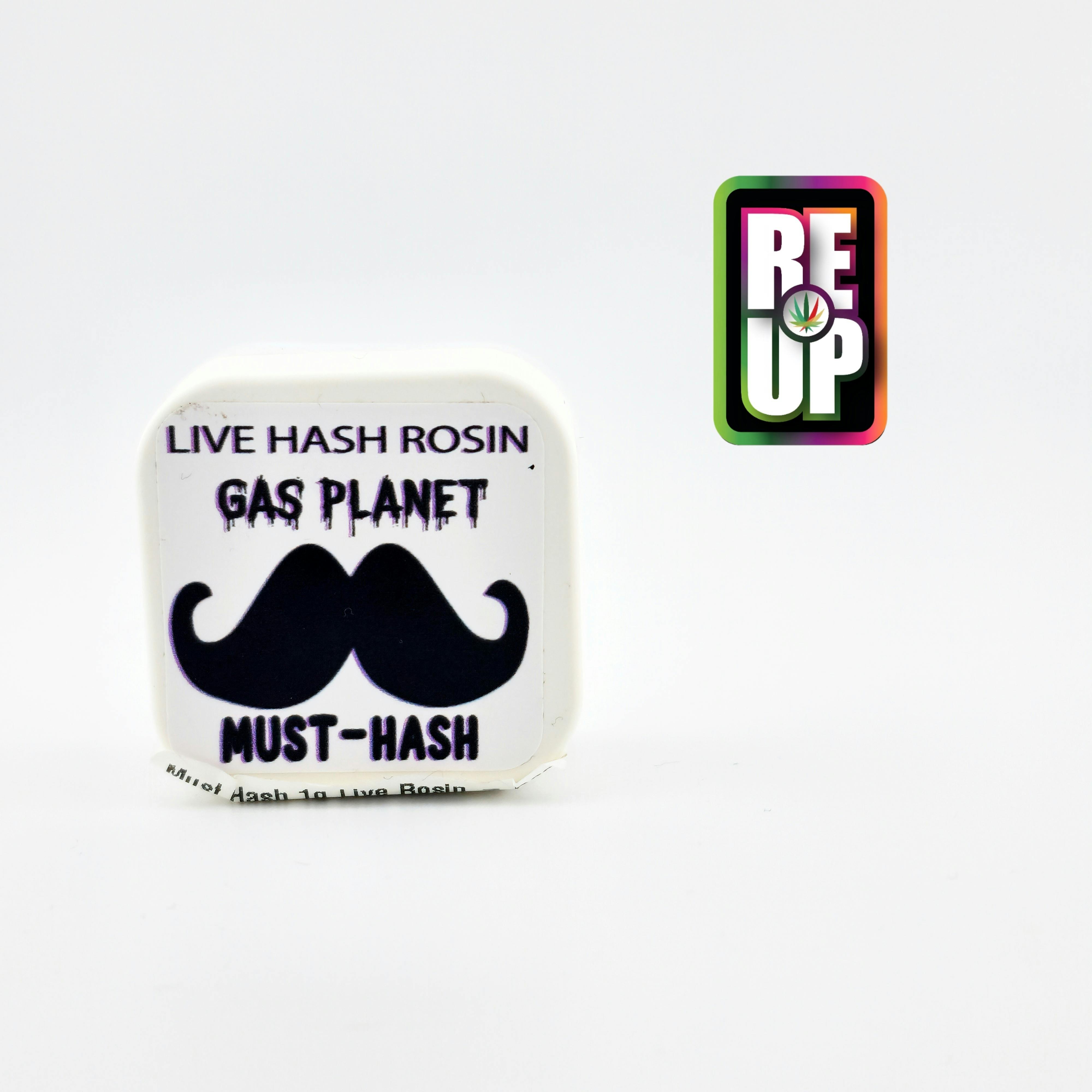 Must Hash 1g Live Rosin - Gas Planet
