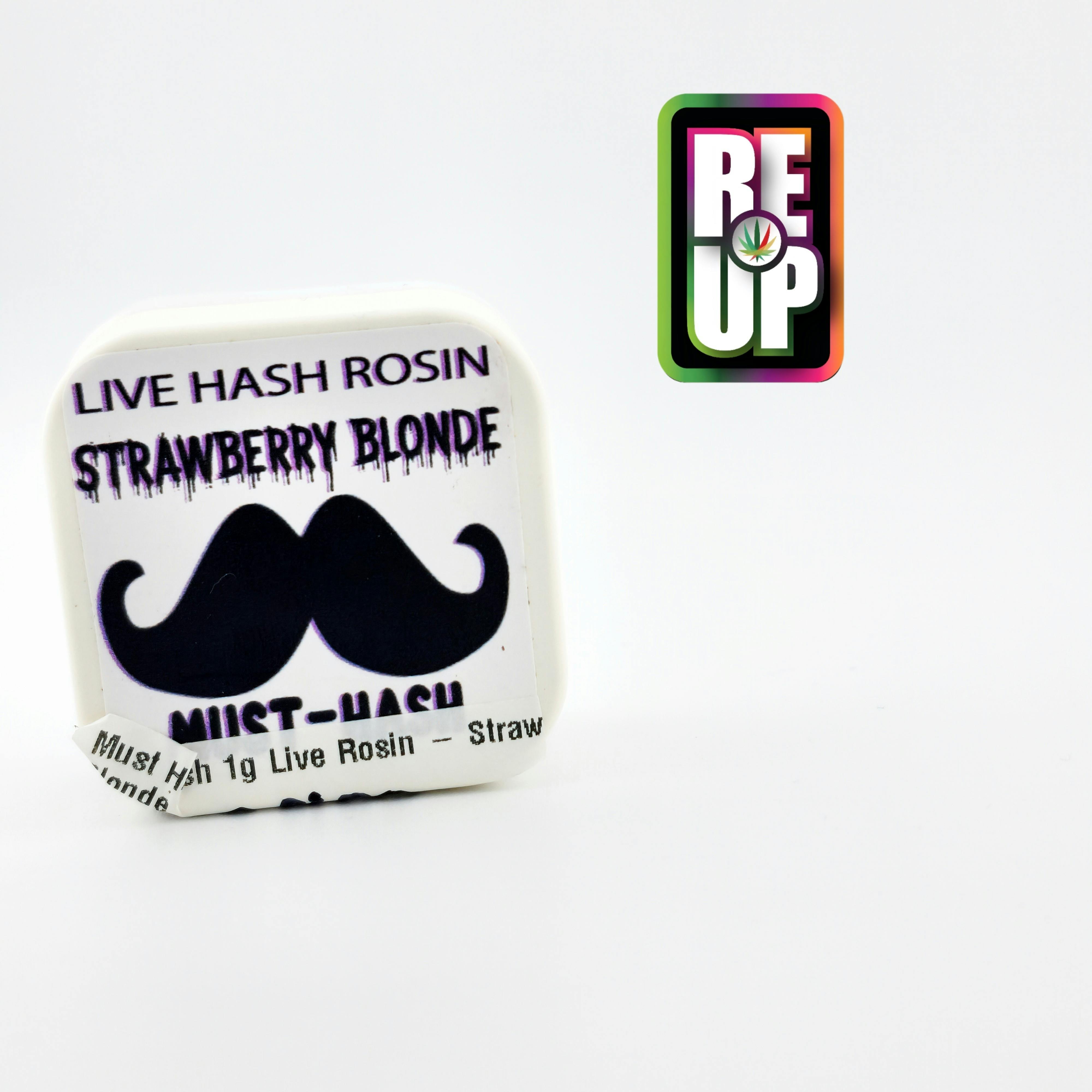 Must Hash 1g Live Rosin - Strawberry Blonde