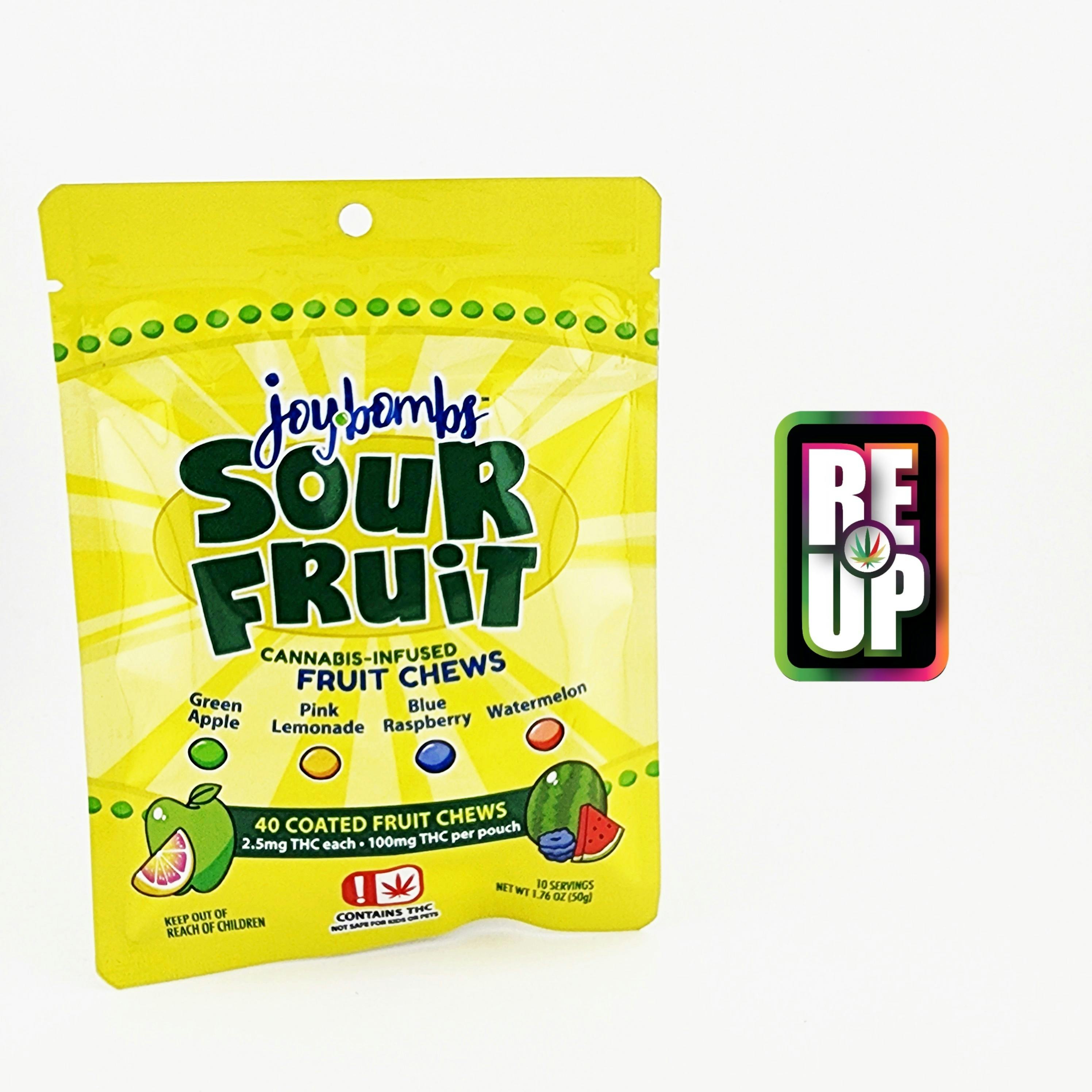 Joy Bombs Sour Fruit - 100mg THC (40pk / 2.5mg THC ea)