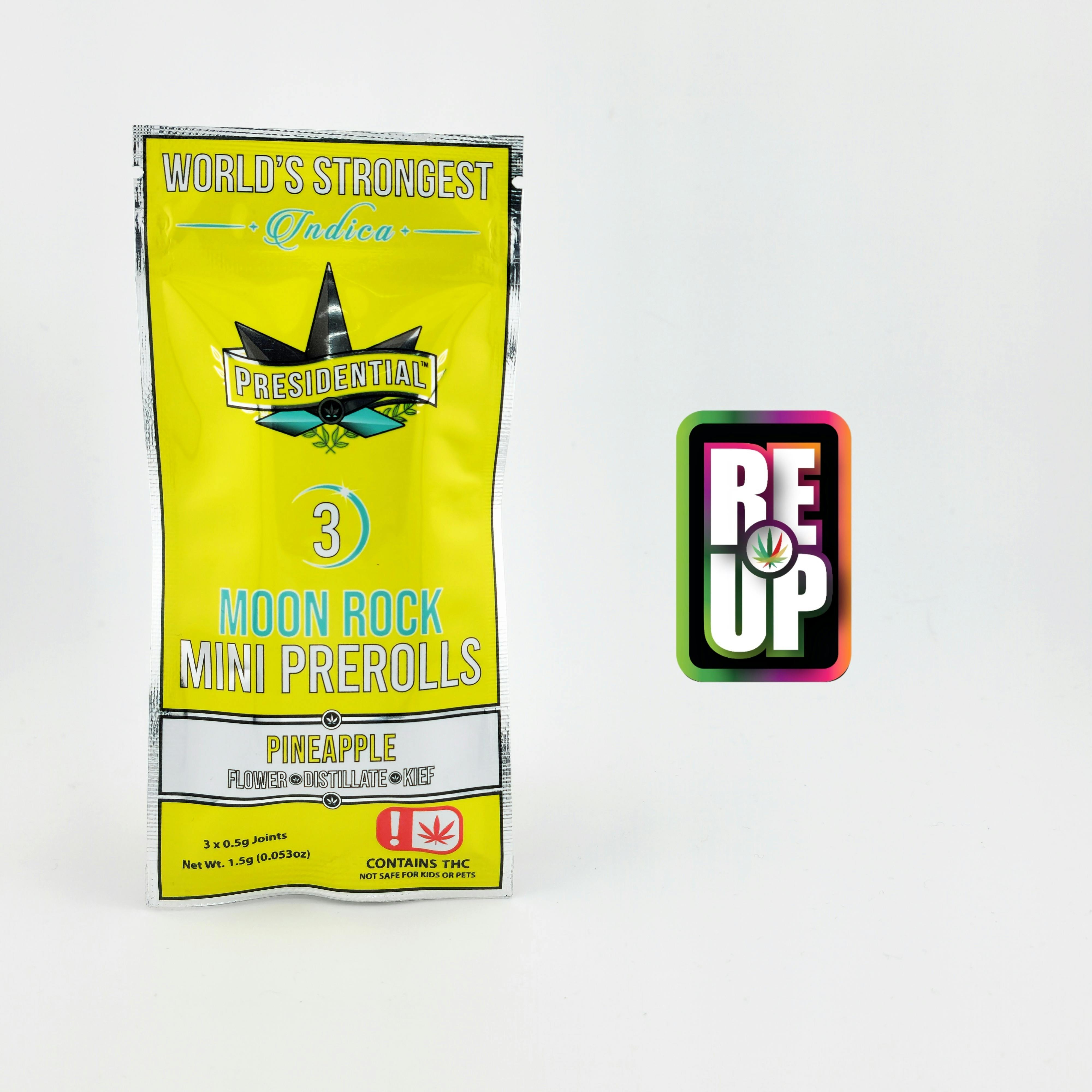 Presidential | Pineapple Moon Rock | Infused Minis | 0.5g each | 3pk