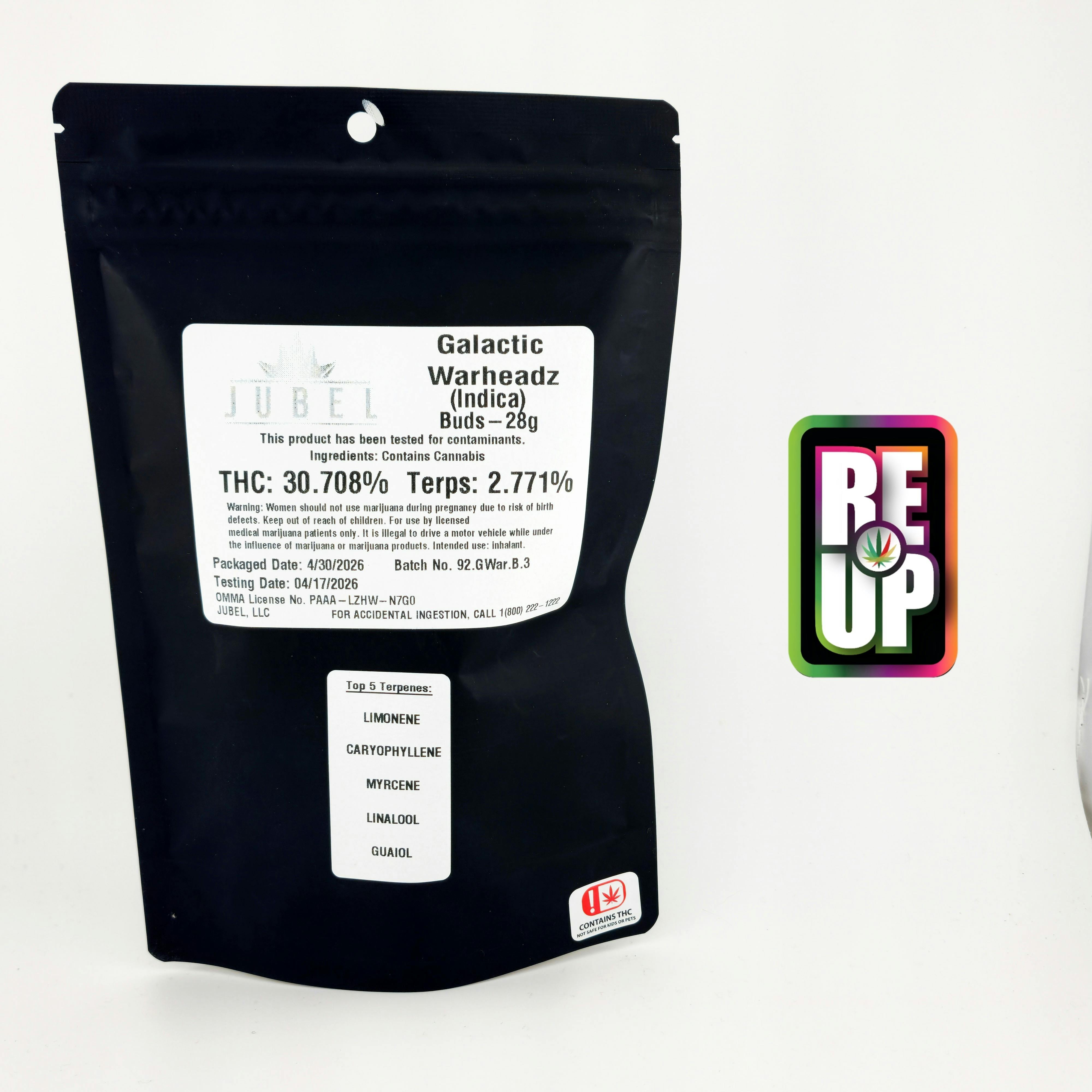 Jubel 28g Pre-Pack - Galactic Warheadz