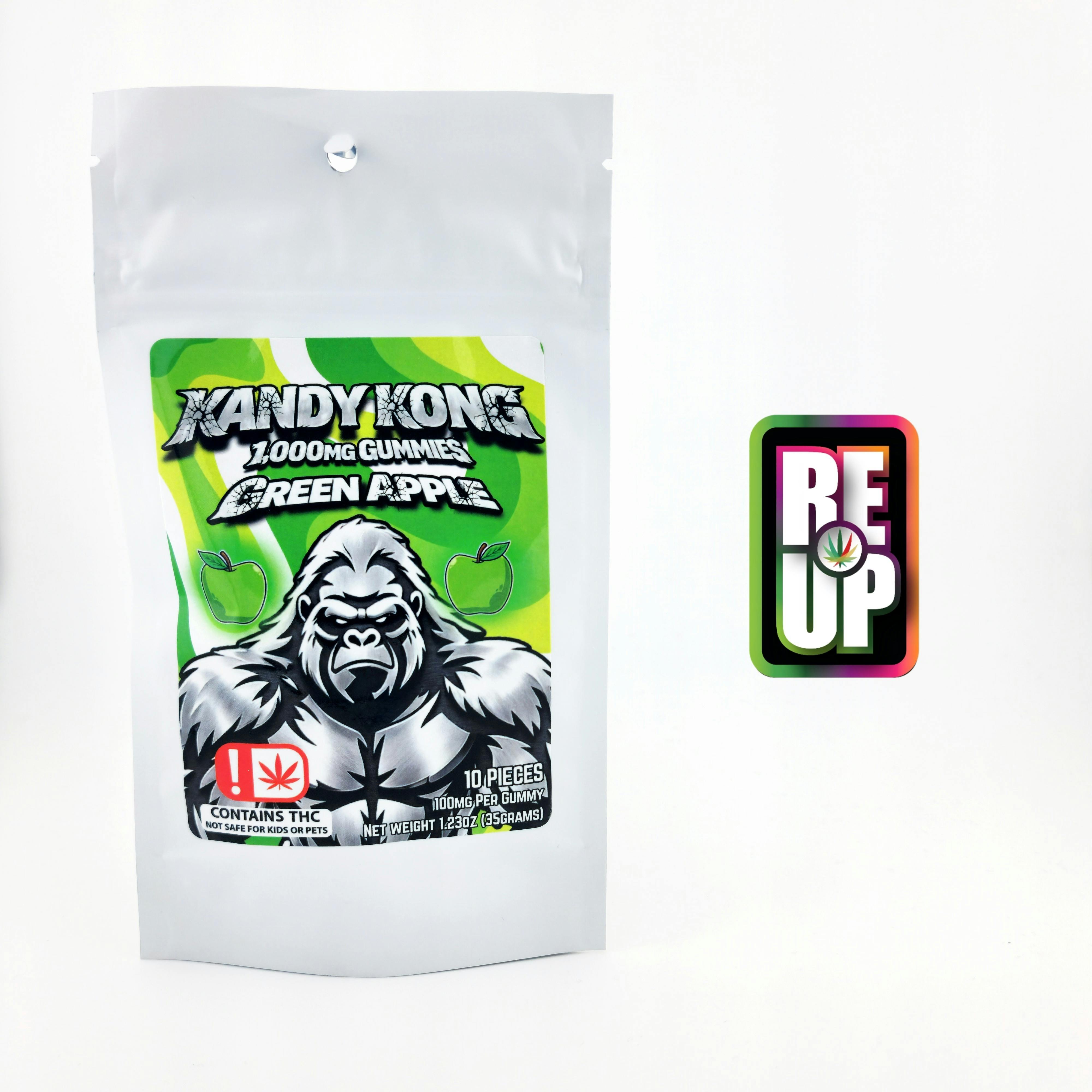 Kandy Kong 1000mg Gummies - Green Apple