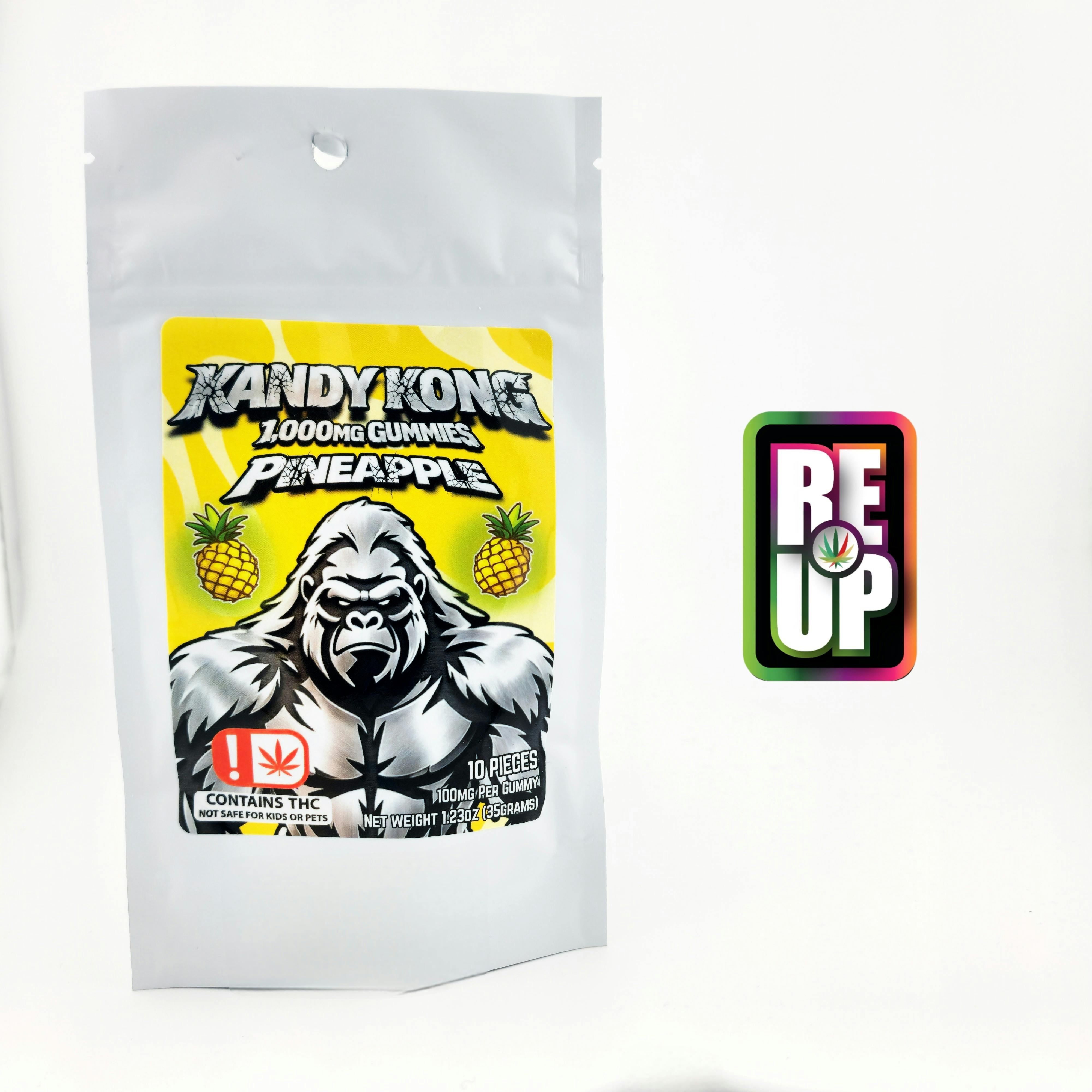 Kandy Kong 1000mg Gummies - Pineapple