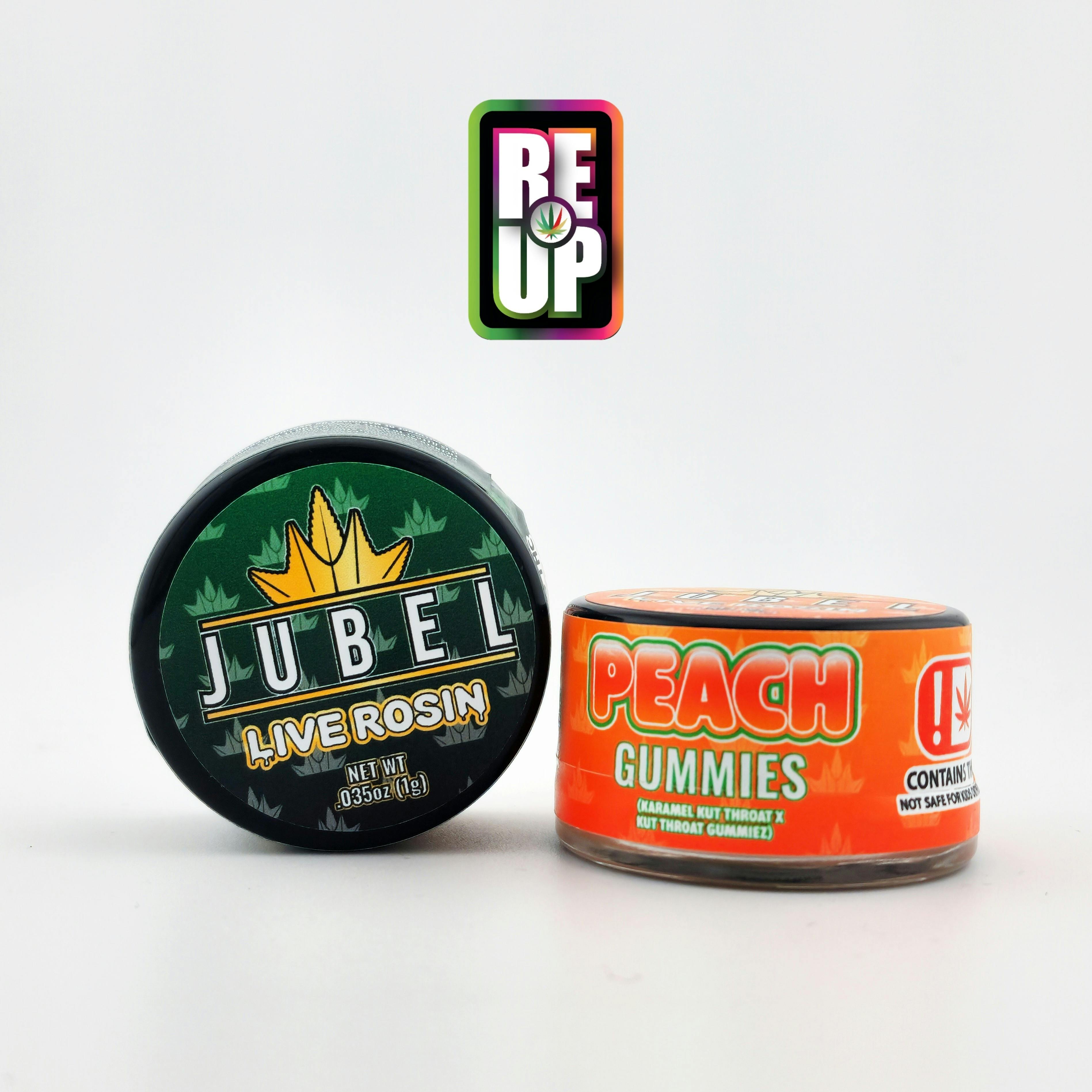 Jubel 1g Live Rosin - Peach Gummies