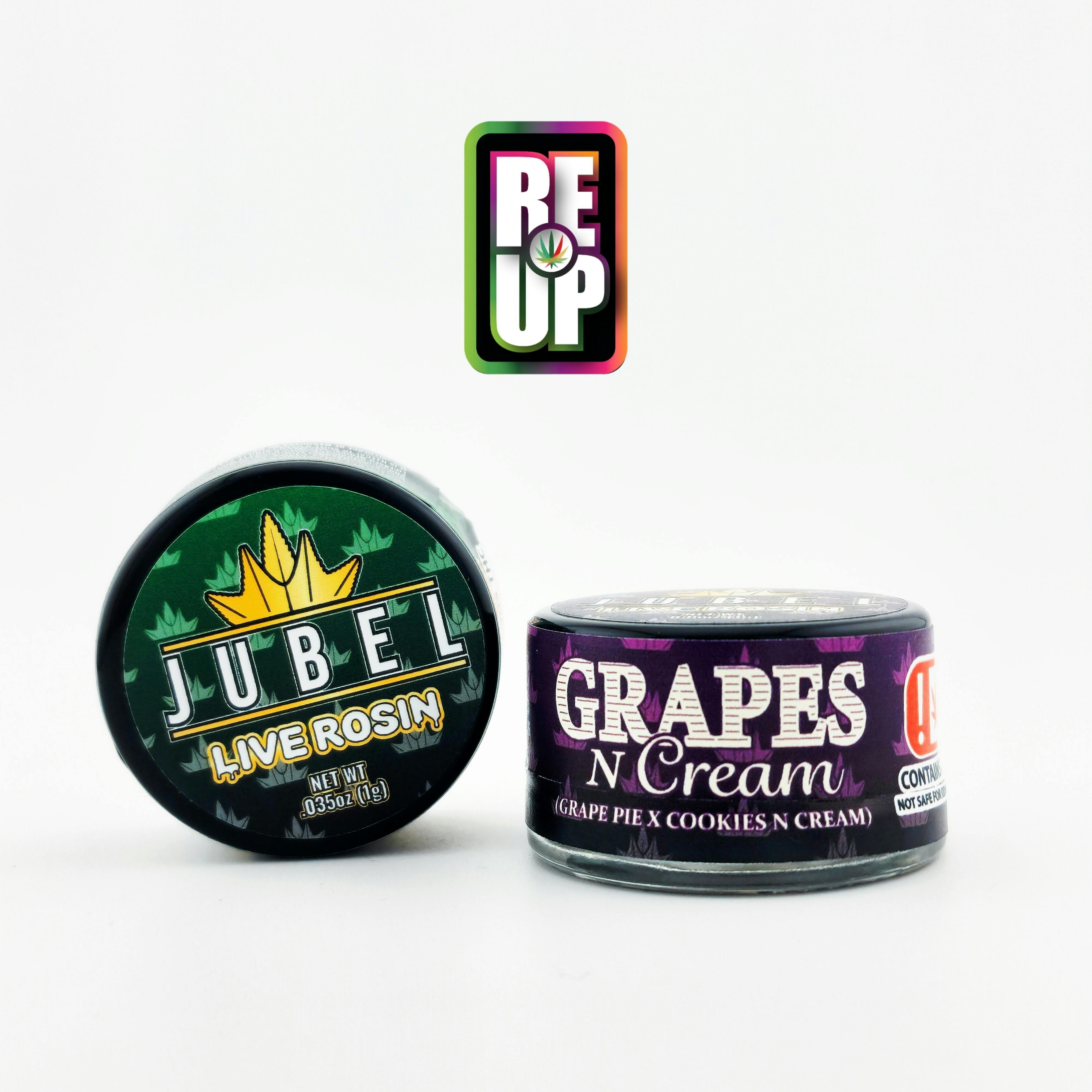 Jubel 1g Live Rosin - Grapes N Cream