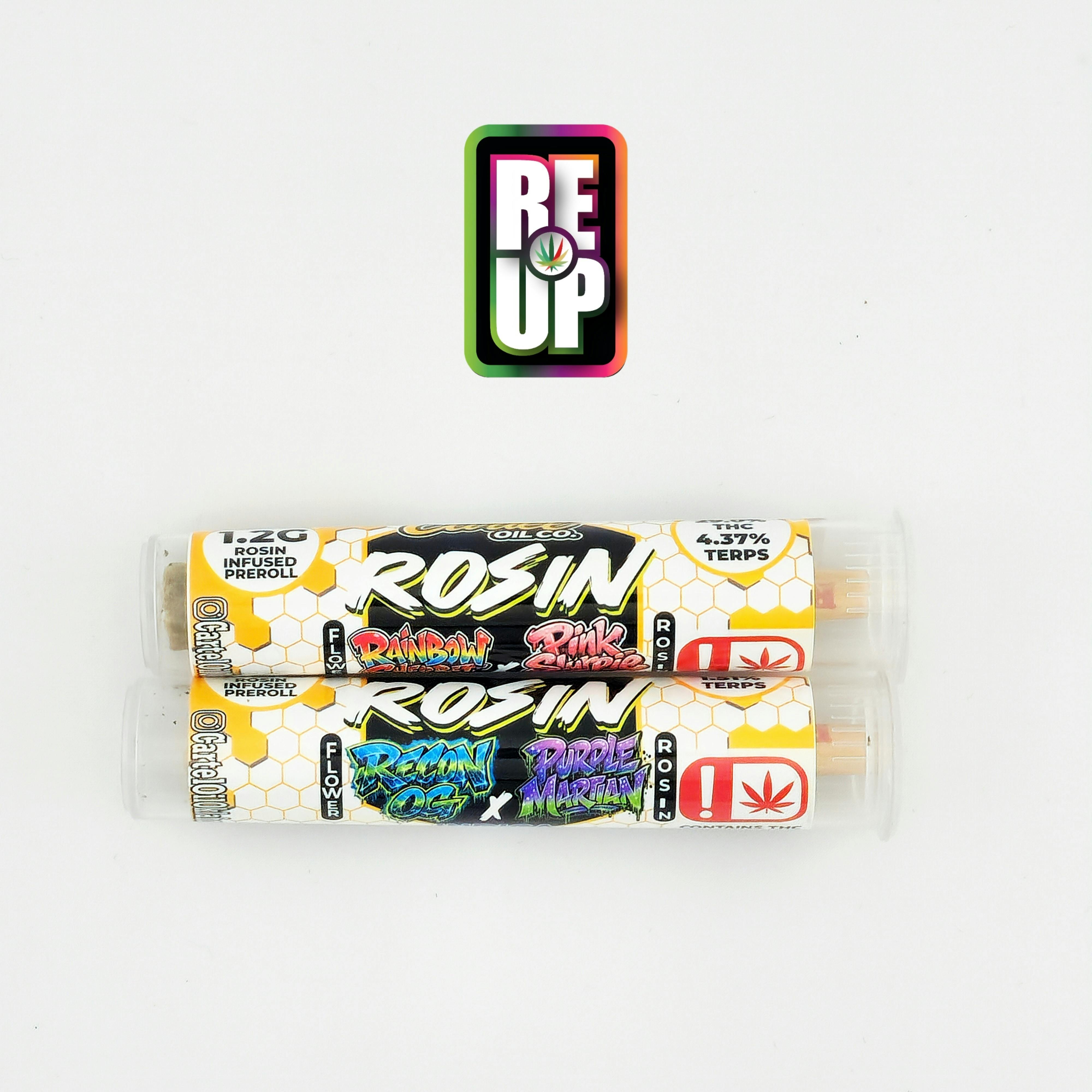 Cartel 1.2g Rosin Infused Preroll - Recon OG x Purple Martian