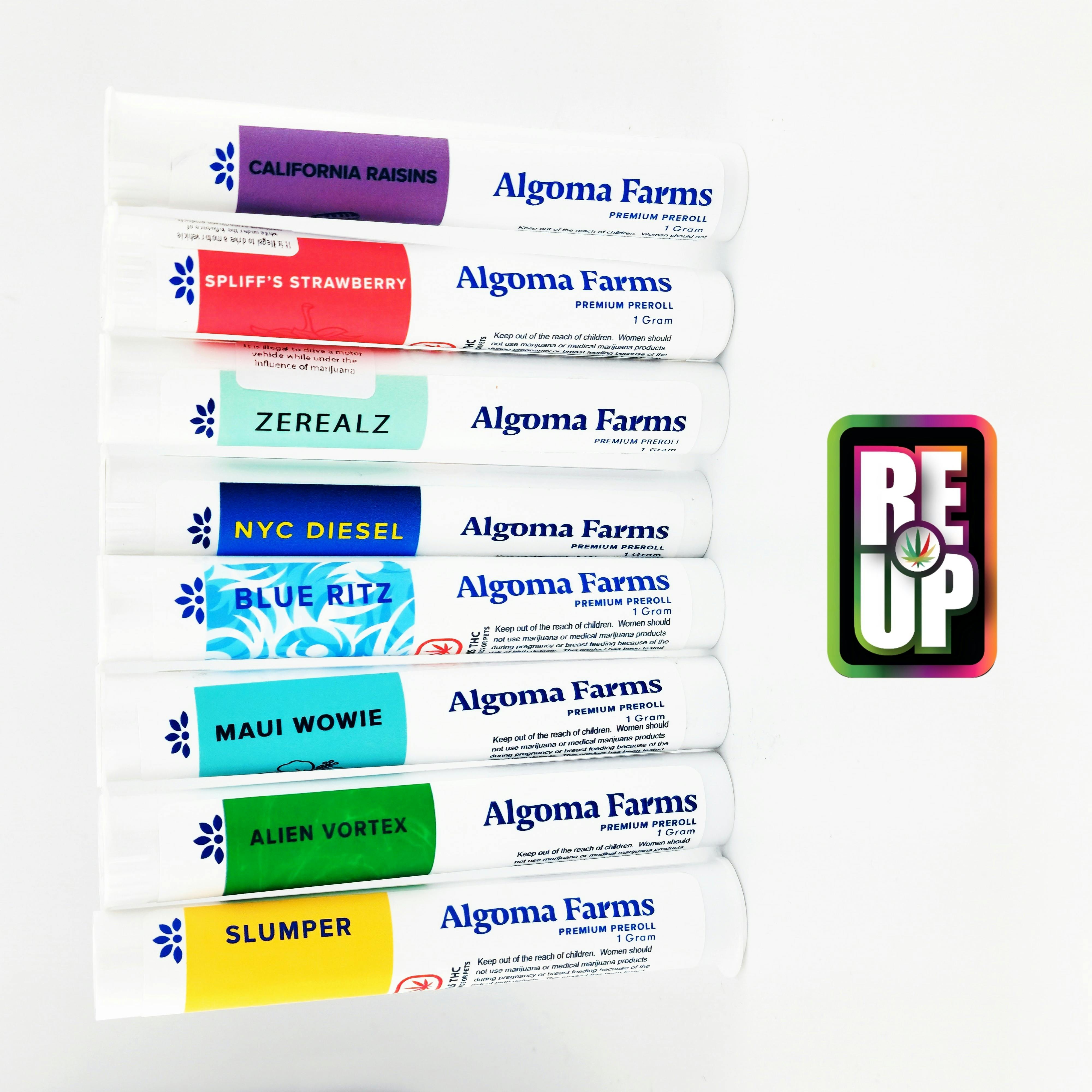 Algoma Farms 1g Preroll - Blue Ritz