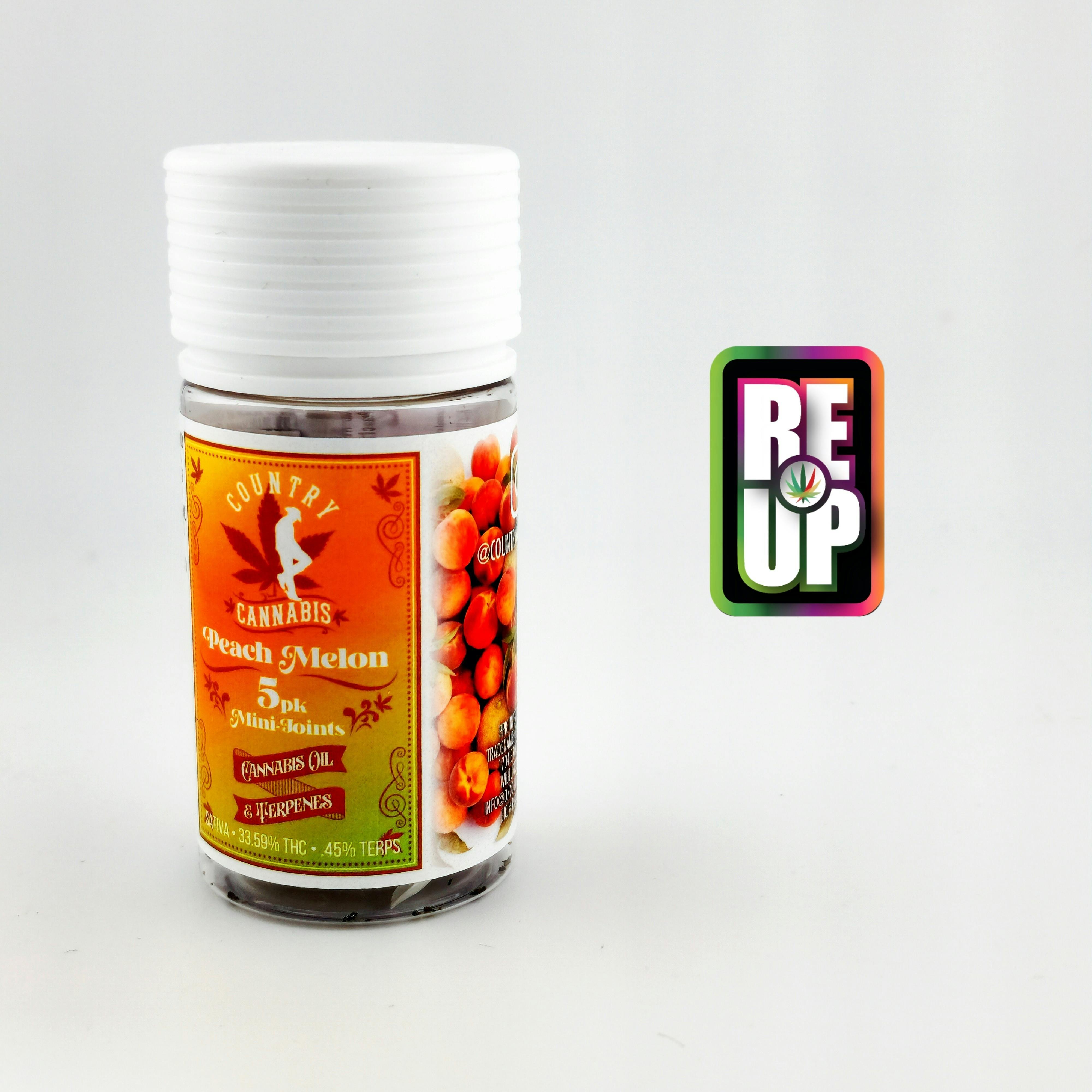 Country Cannabis .4g Inf. PR 5pk - Peach Melon