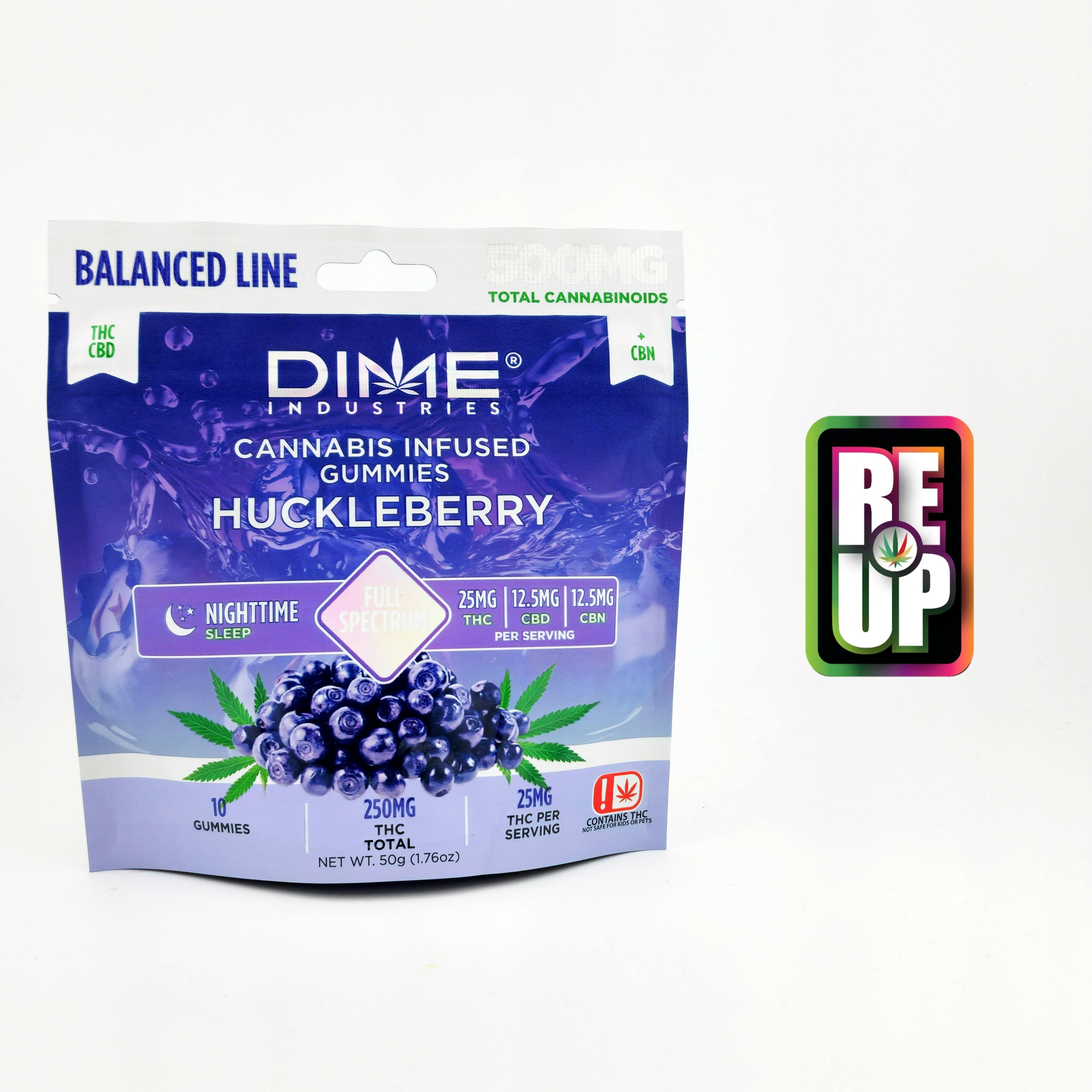 Dime Balance Line Gummies - Huckleberry "Nighttime"
