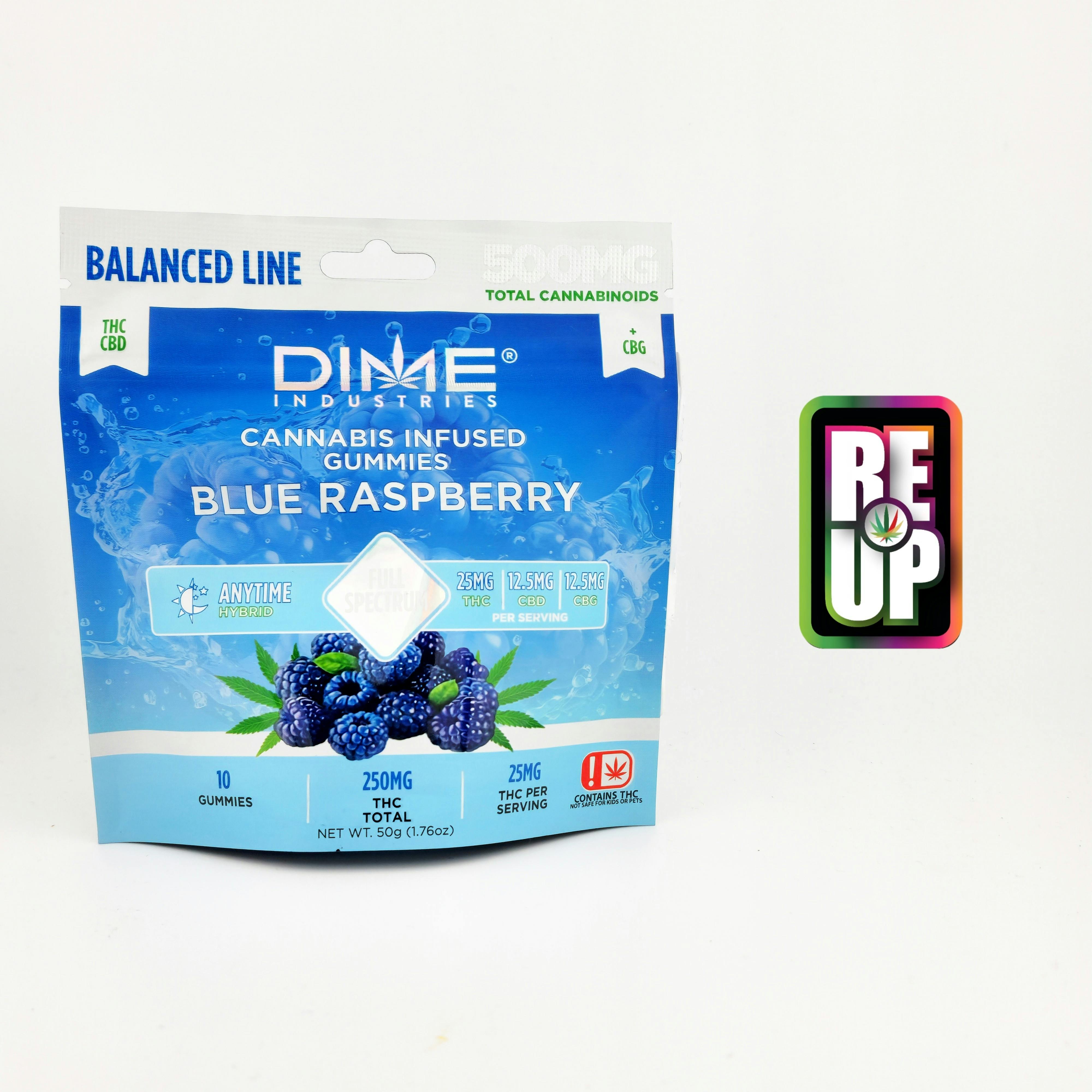 Dime Balance Line Gummies - Blue Raspberry "Anytime"