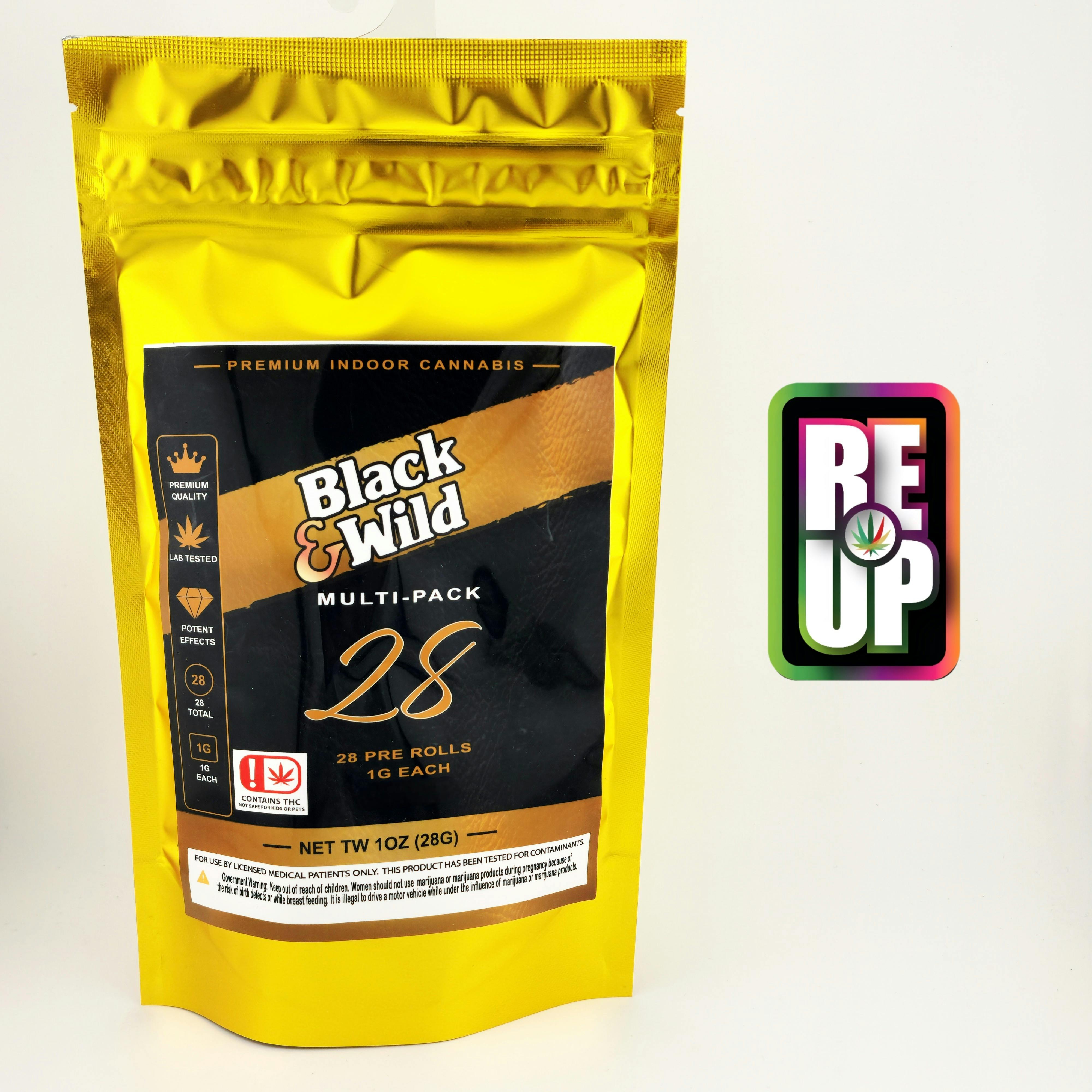 Black & Wild 28g Pre-Roll Pack - Variety