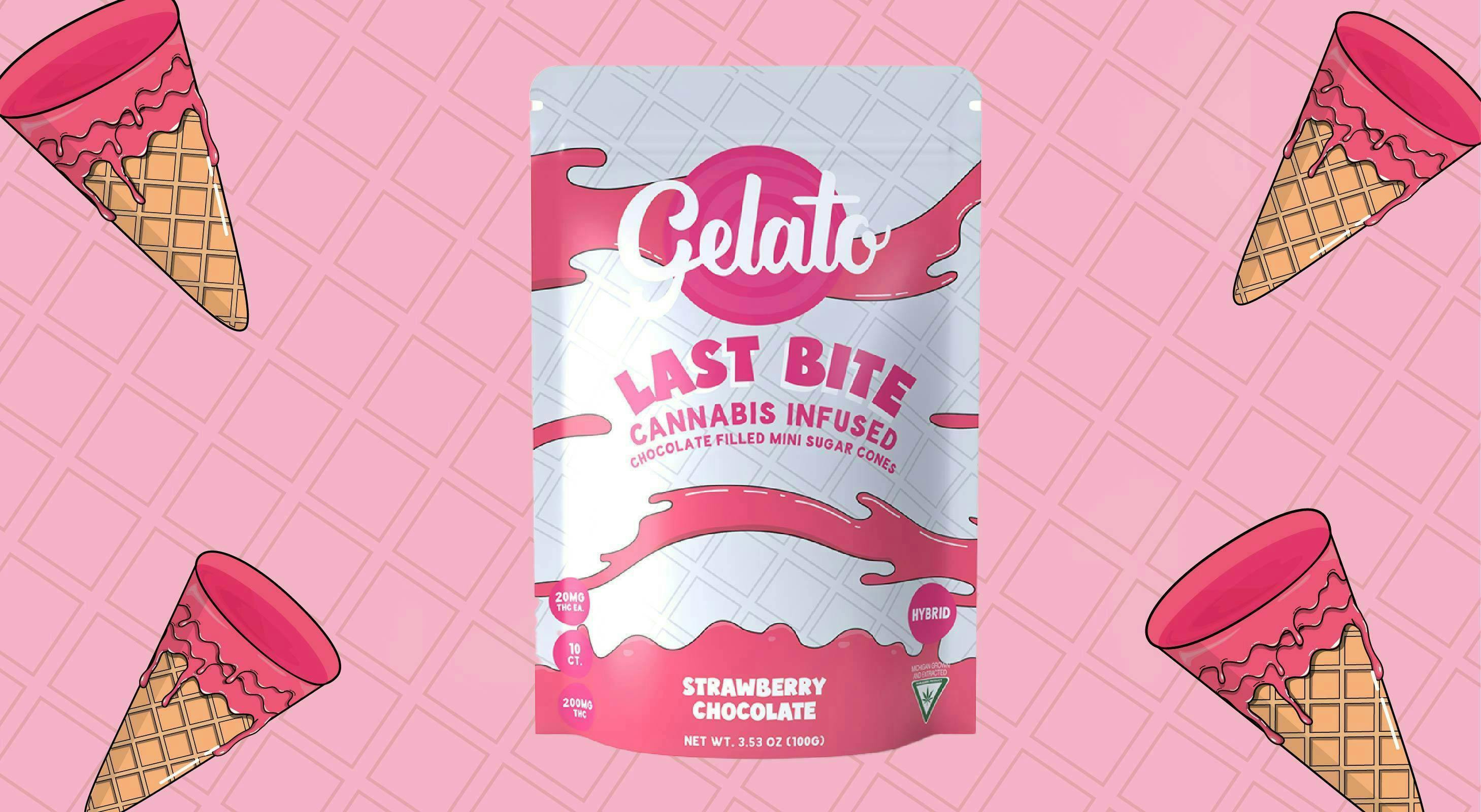 Gelato: Strawberry - Cones