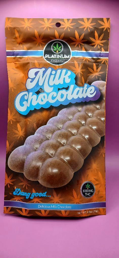 Craft Chocolate Bar Milk Chocolate 1,000mg by Platinum Farms