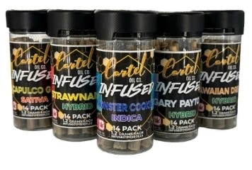 Cartel Oil Co | Diamond Infused Pre-Roll Bundle | Sativa | Wifi OG | 16.8g cannabis product