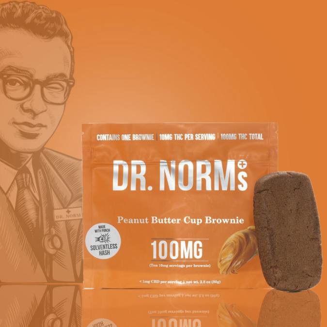 Solventless Peanut Butter Cup Brownie by Dr. Norm's