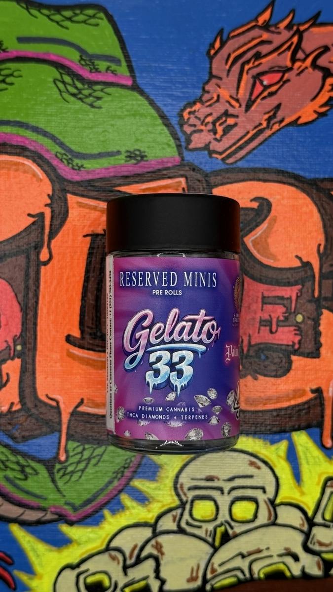 RESERVED-Minis-Gelato 33-6PK - Preroll-1g