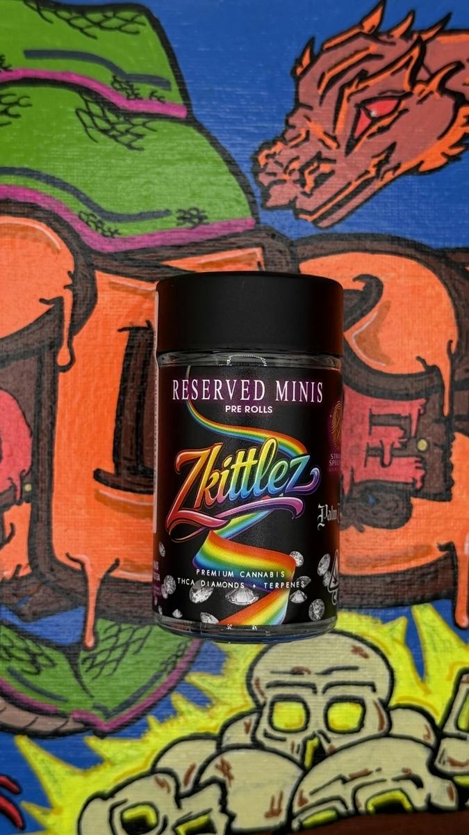 RESERVED- Minis-Zkittlez-6pk - Preroll-1g
