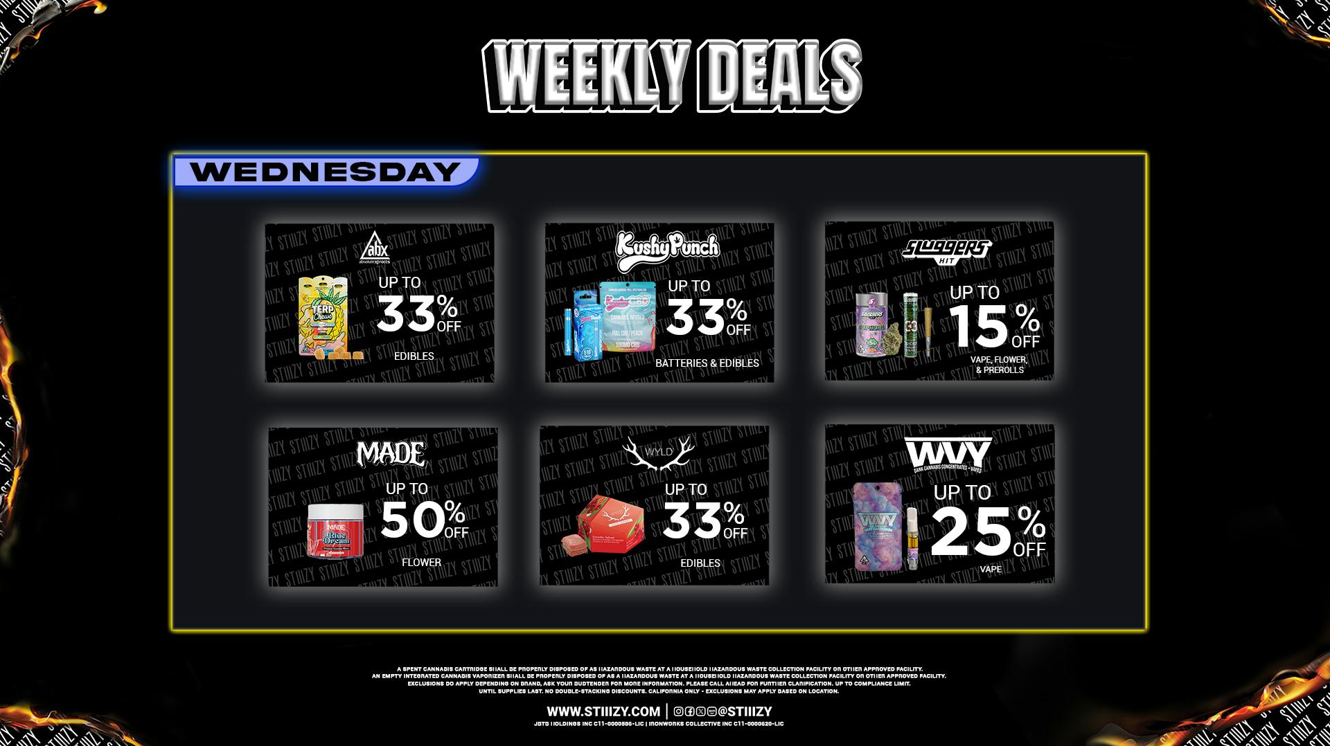 CA Wednesday Deals at STIIIZY South Coast | Weedmaps CA Wednesday Deals at STIIIZY South Coast | Weedmaps