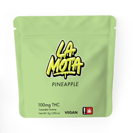 Pineapple 100mg THC Gummy by La Mota