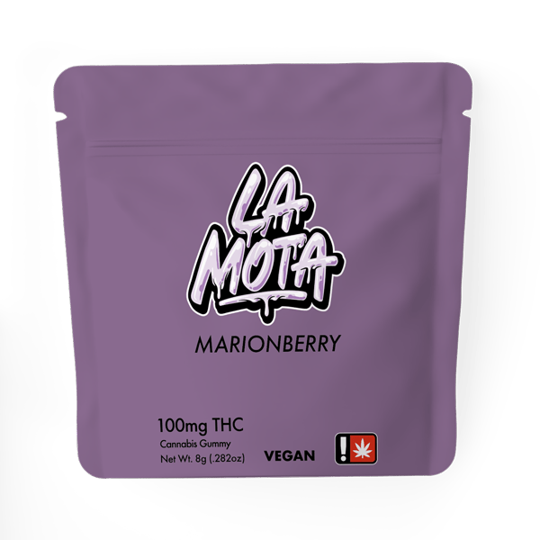 Marionberry 100mg THC Gummy by La Mota cannabis product