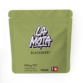 Blackberry 100mg THC Gummy by La Mota